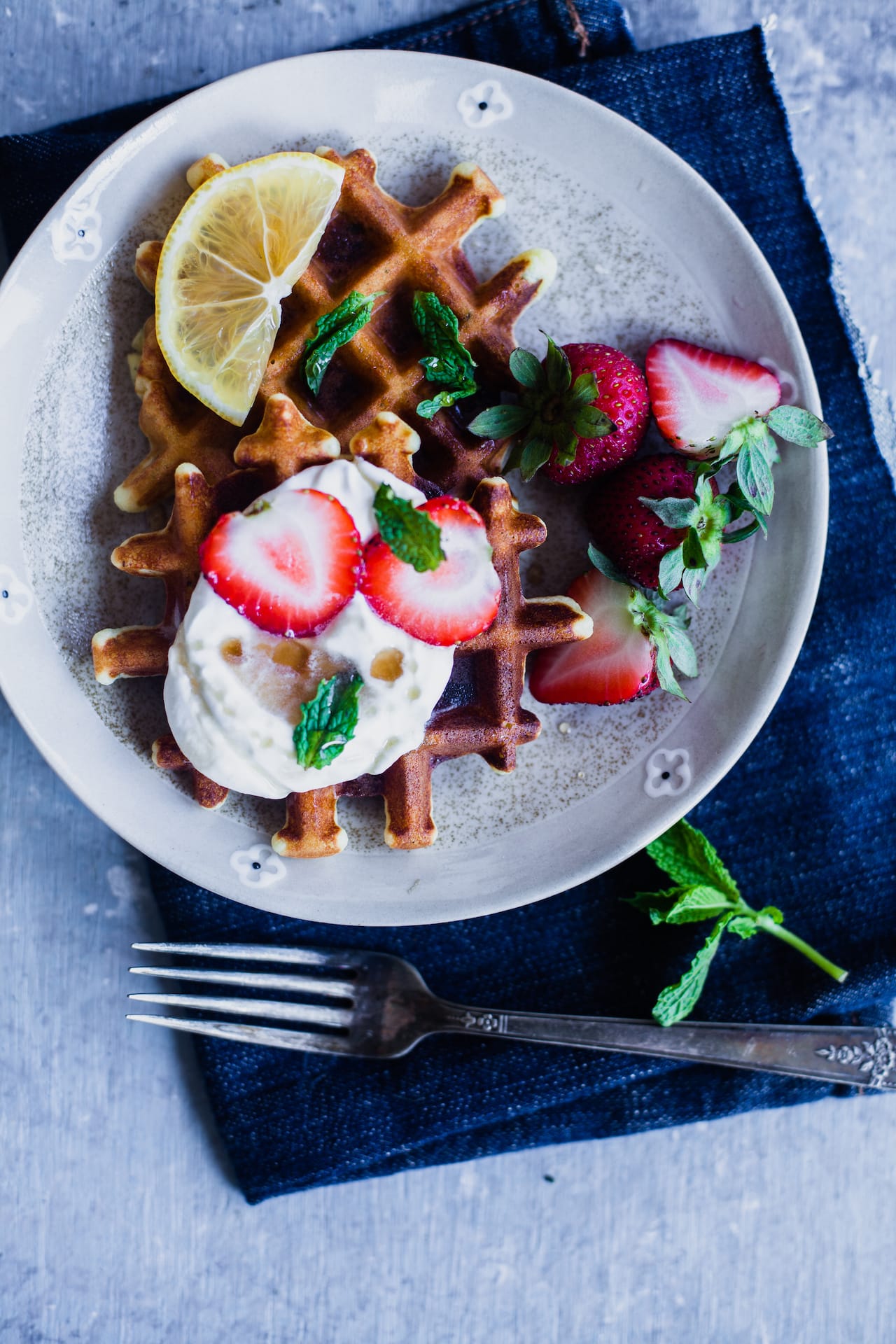 Almond Lemon Waffles | Playful Cooking