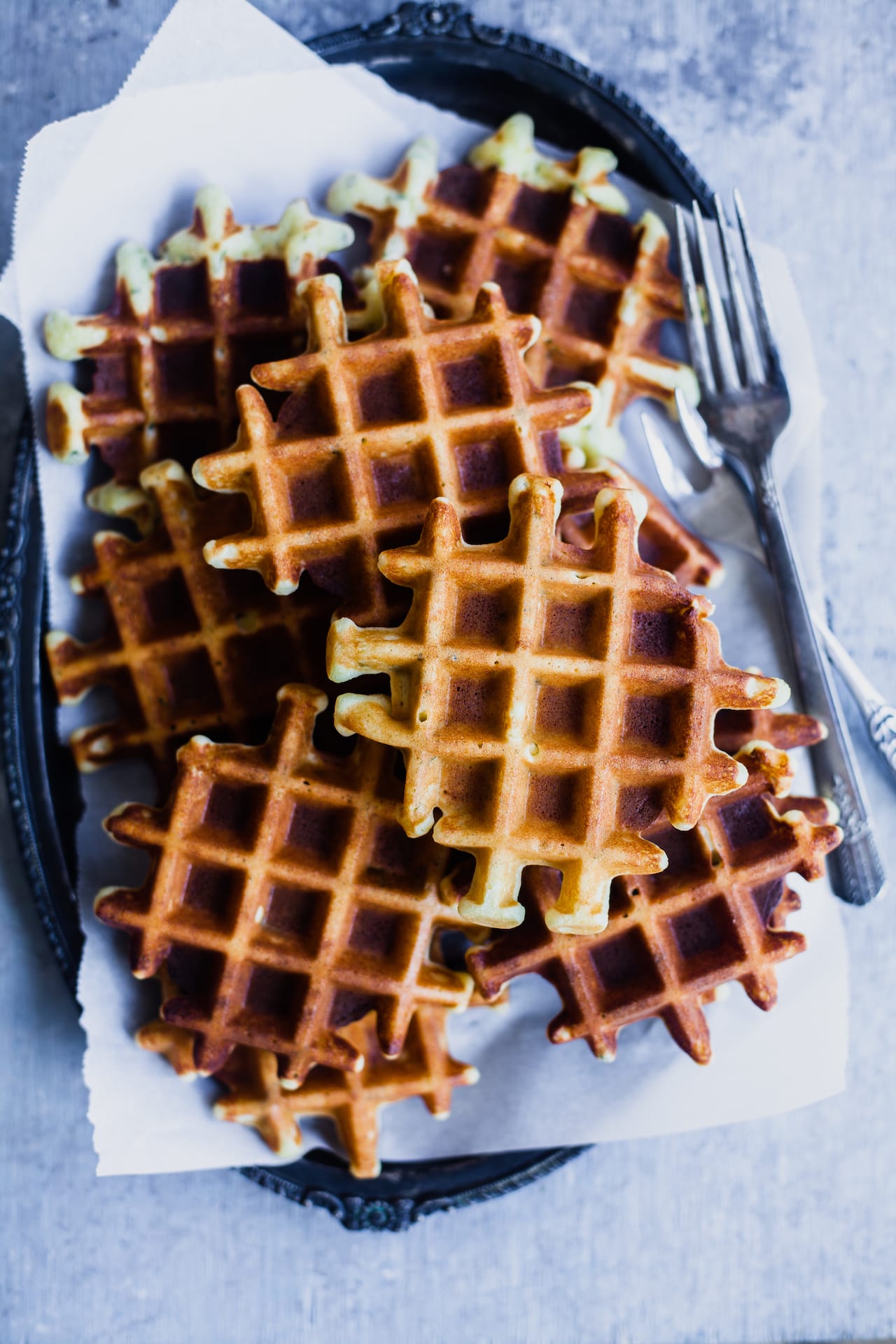 Almond Lemon Waffles | Playful Cooking