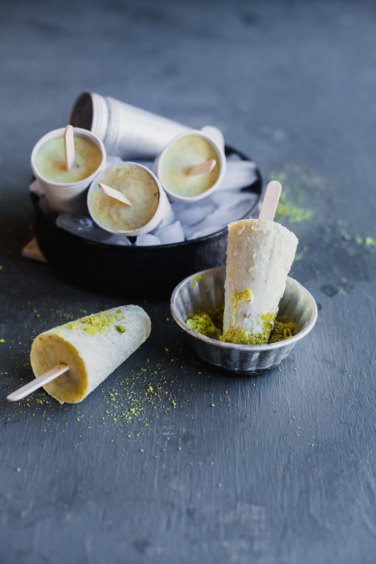 Malai Pista Kulfi (Pistachio Creamsicle) | Playful Cooking