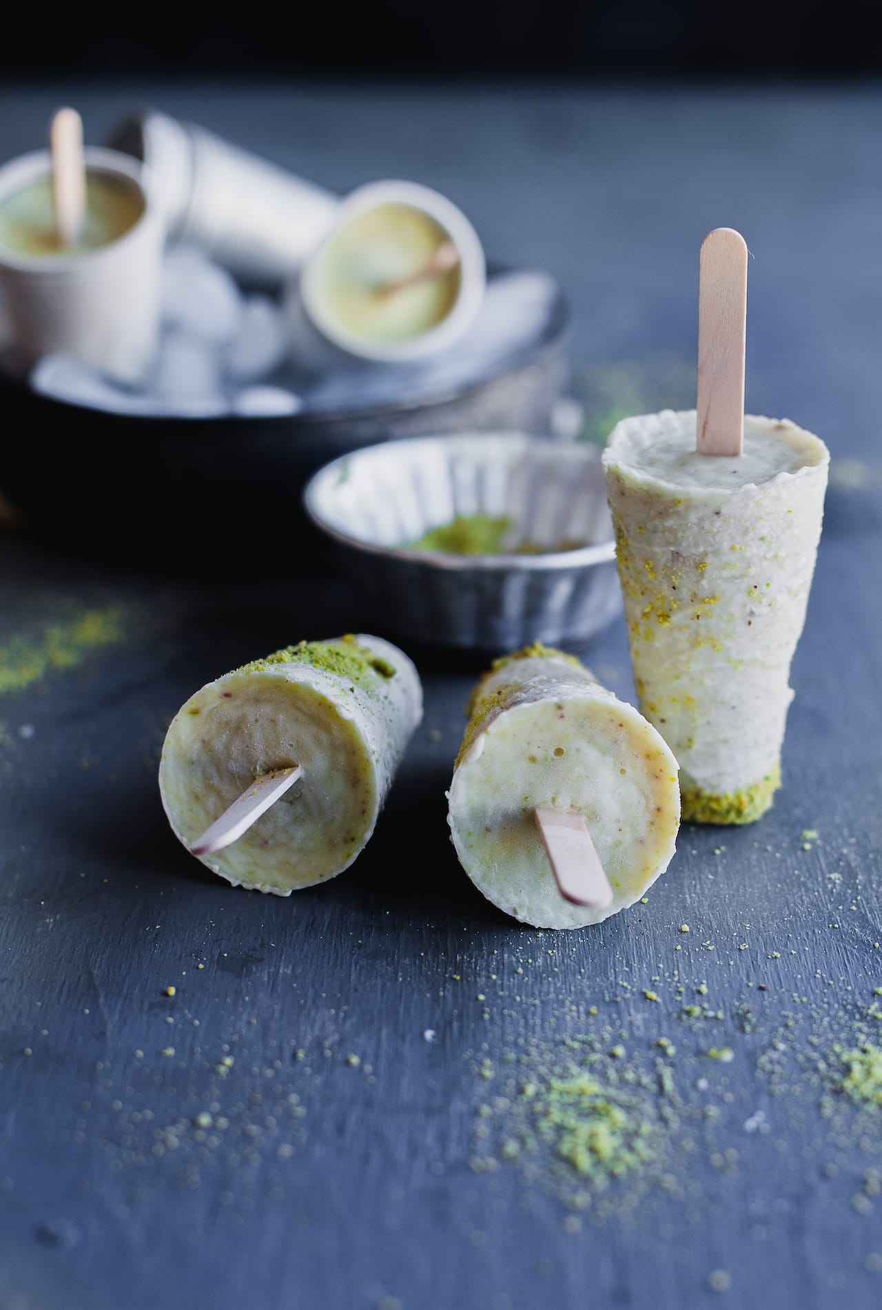 Malai Pista Kulfi (Pistachio Creamsicle) | Playful Cooking