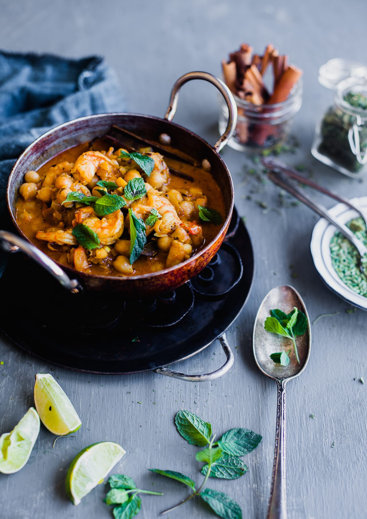 Chickpea And Shrimp Makhani | Playful Cooking