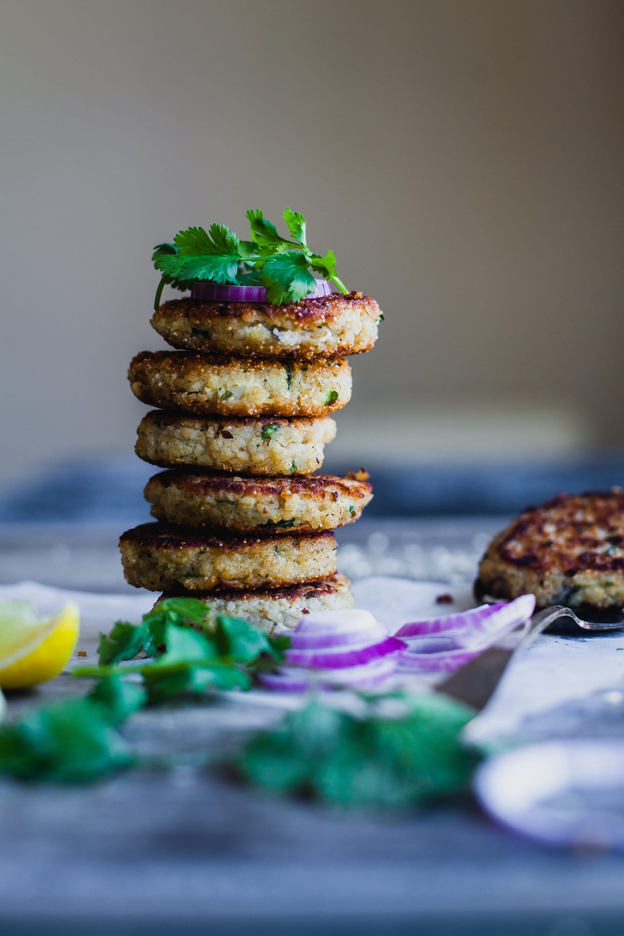 Broken Wheat Dukkah Fritters With Labneh | Playful Cooking
