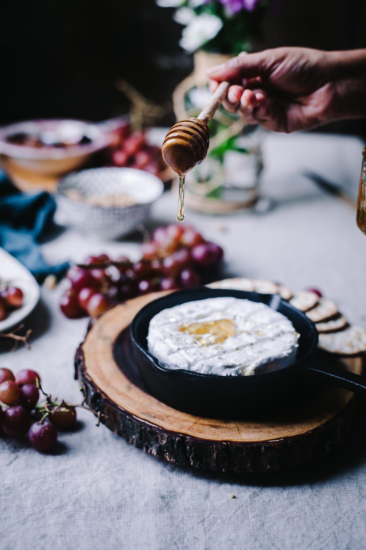 Grape Chutney on Baked Brie | Playful Cooking