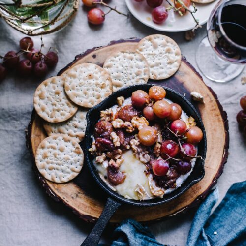 Grape Chutney on Baked Brie | Playful Cooking