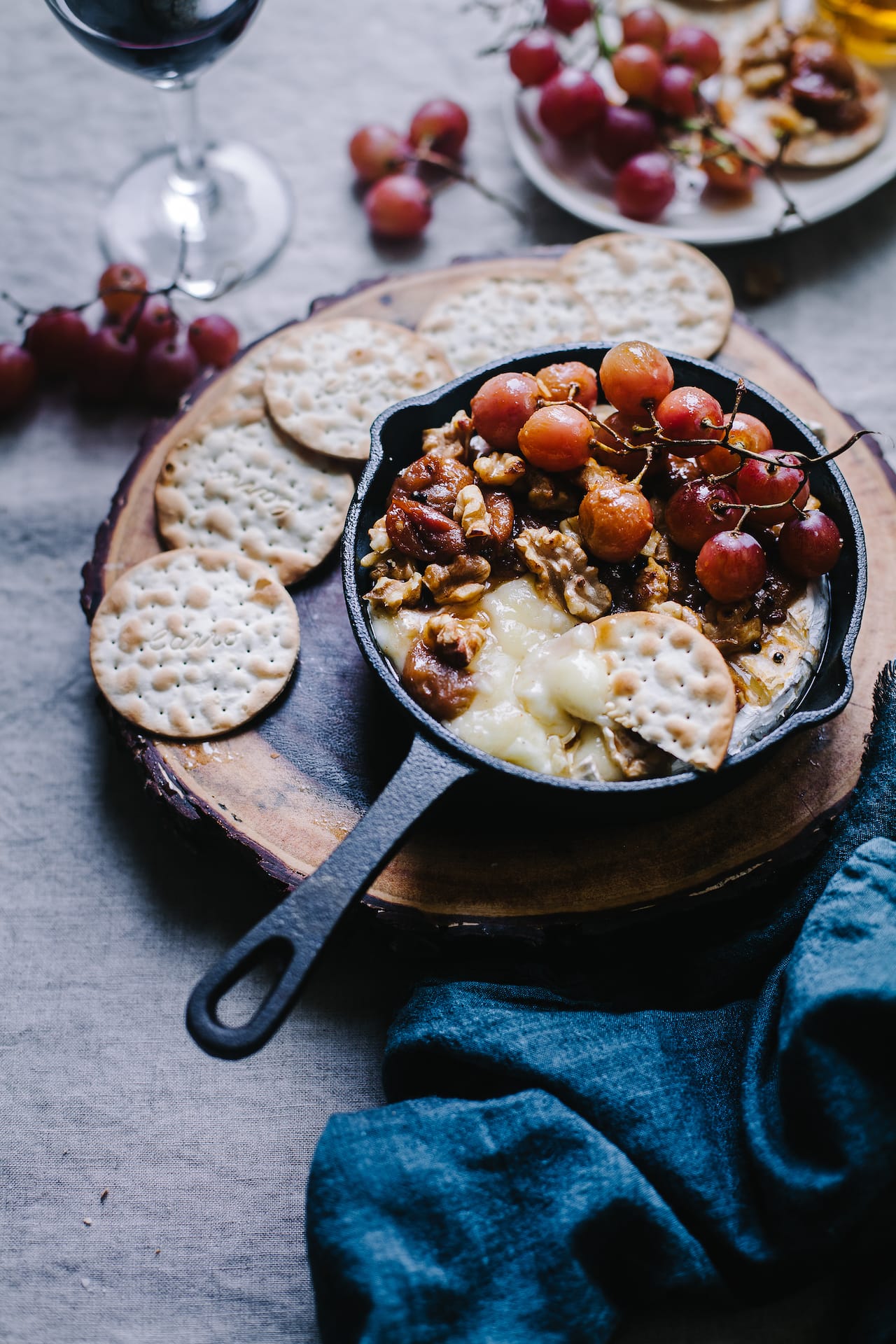 Grape Chutney on Baked Brie | Playful Cooking