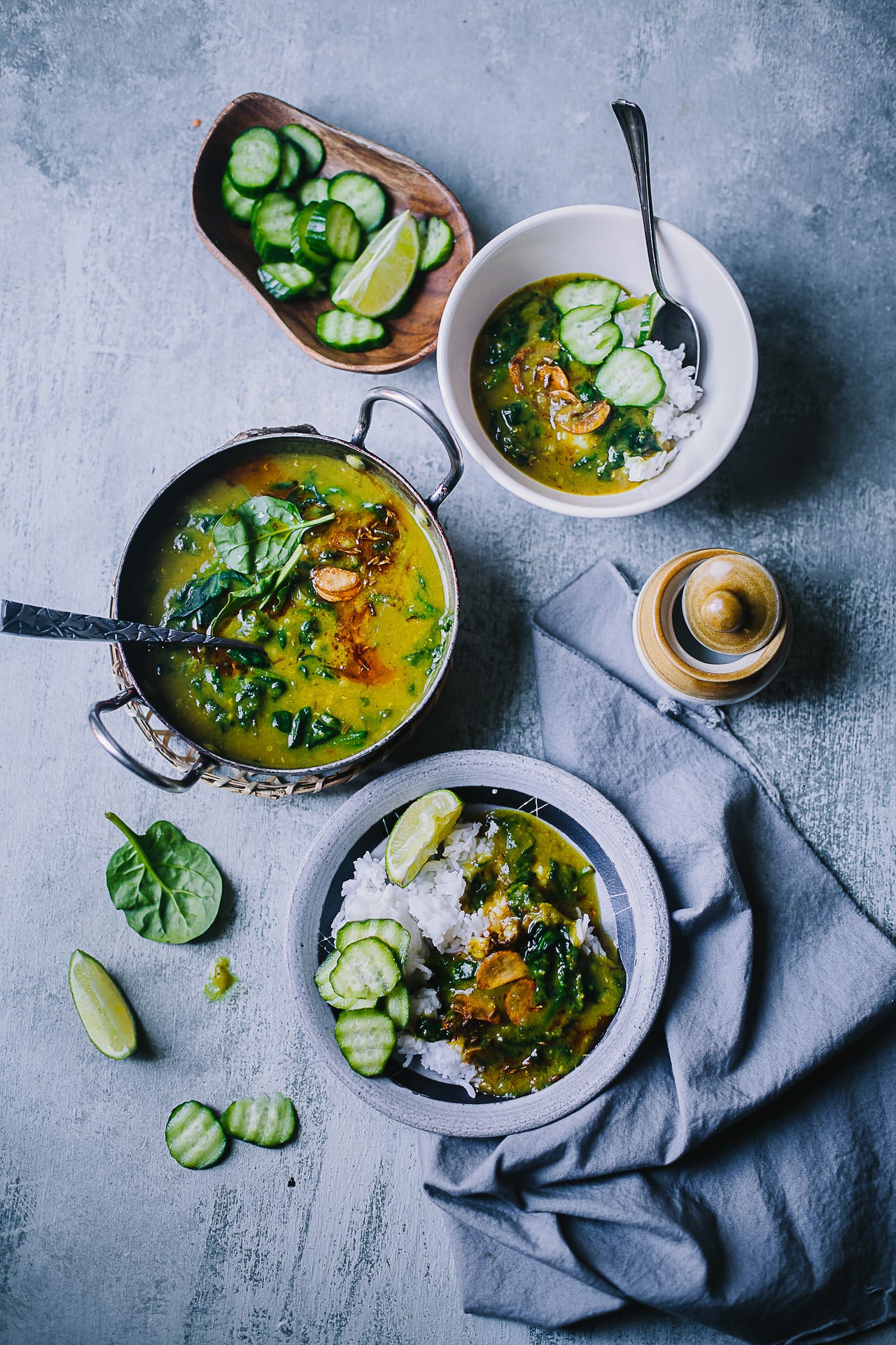 Masoor Palak Daal (Red Lentil Spinach Stew) | Playful Cooking