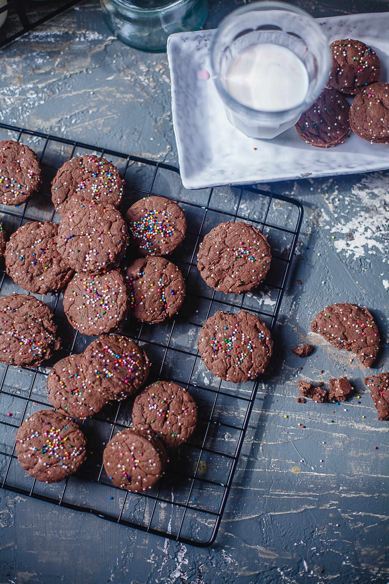 Chocolate Sprinkle Cookies | PlayfulCooking #bakingwithkids