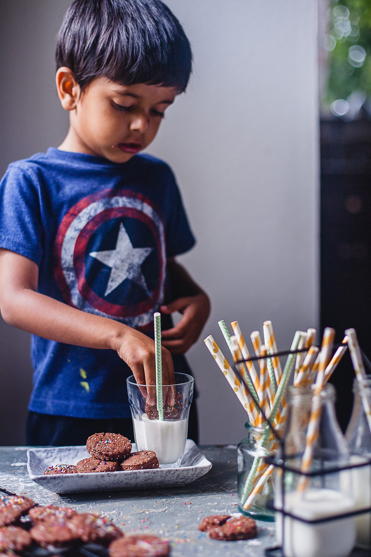 Chocolate Sprinkle Cookies | PlayfulCooking #bakingwithkids
