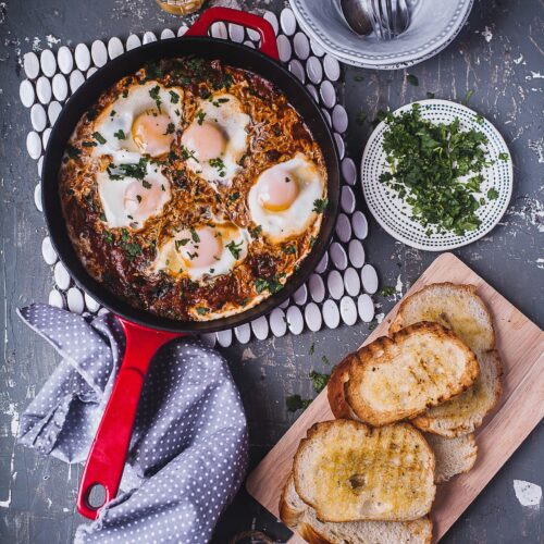 Indian Spiced Spinach Shakshuka | Playful Cooking