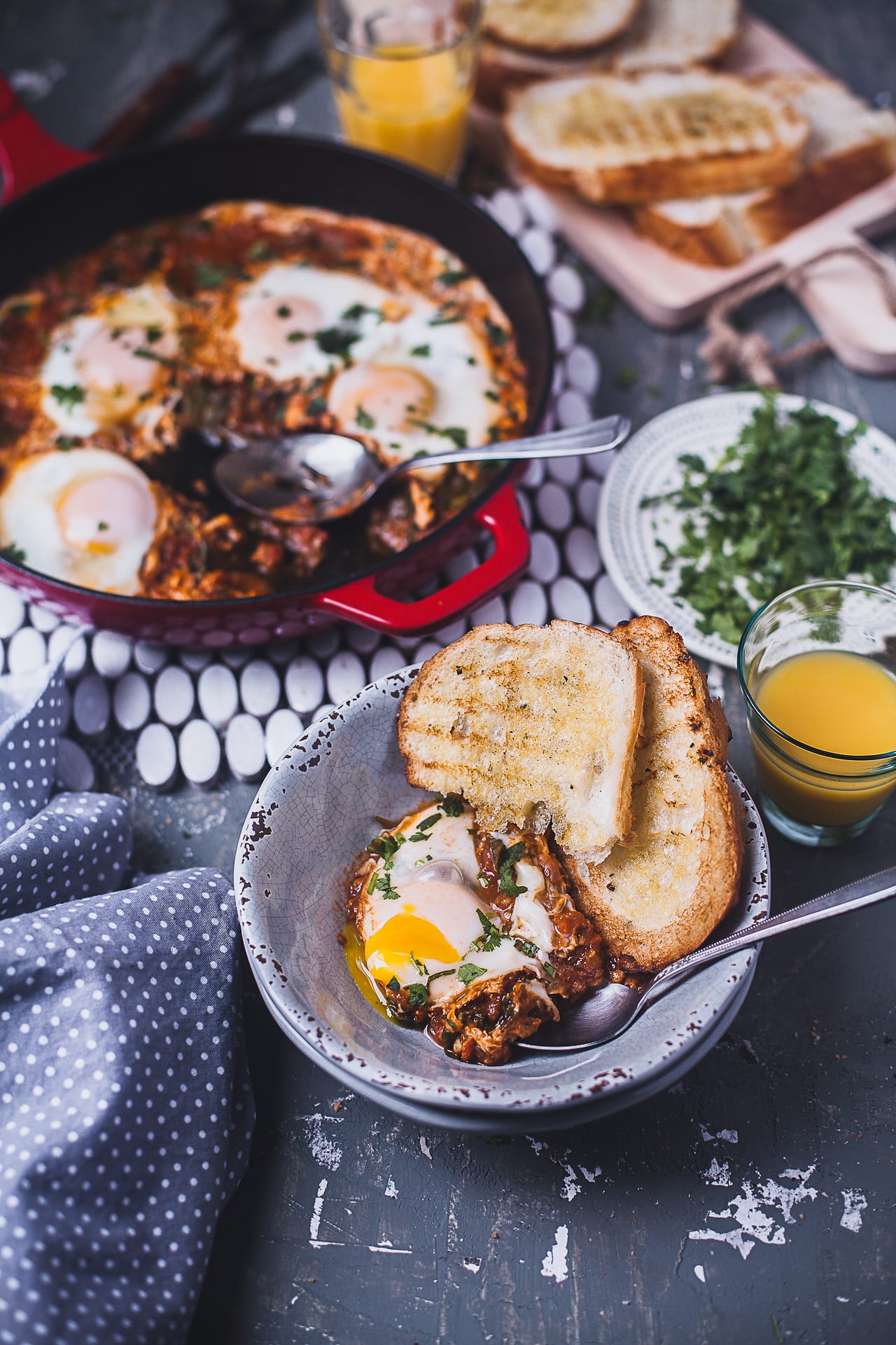 Indian Spiced Spinach Shakshuka | Playful Cooking