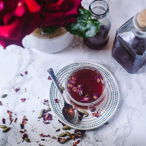 Rose Cardamom Syrup | Playful Cooking