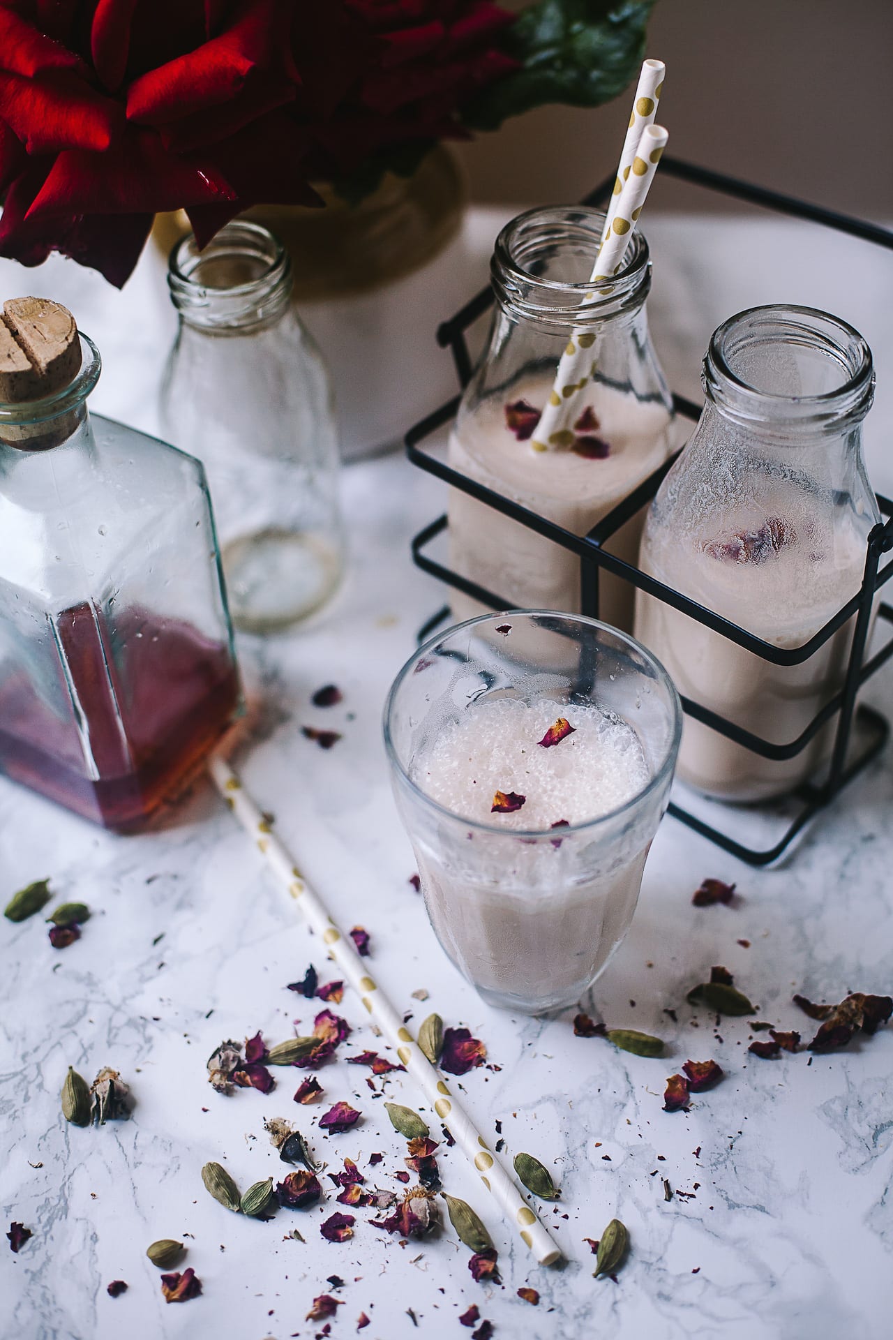 Rose Cardamom Lassi | Playful Cooking