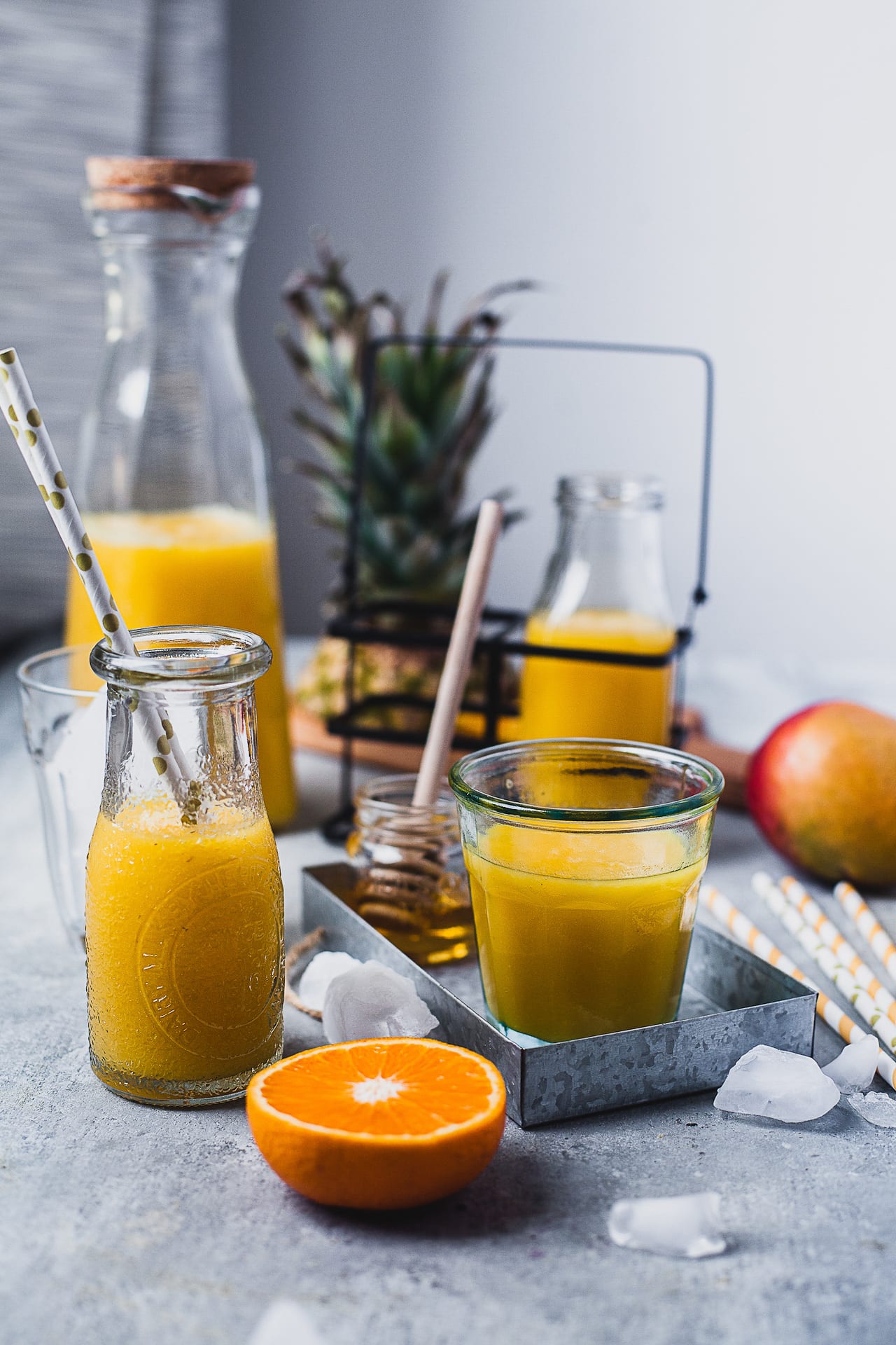 Tropical Fruit Ginger Juice | Playful Cooking