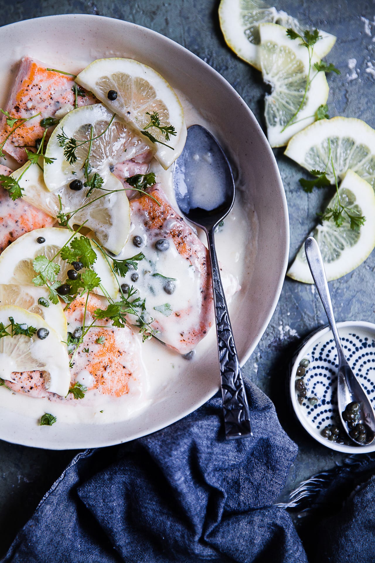 Creamy Salmon Piccata | Playful Cooking #salmon #piccata #creamy #dinnerideas #easyrecipe #garlic