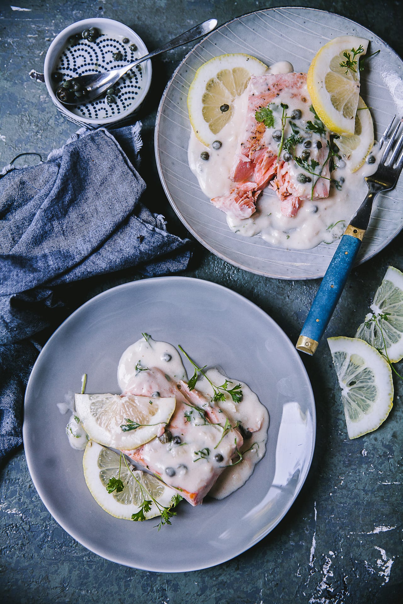 Creamy Salmon Piccata | Playful Cooking #salmon #piccata #creamy #dinnerideas #easyrecipe #garlic