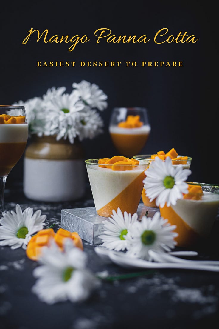 Mango Panna Cotta | Playful Cooking #mango #dessert #sweets #pannacotta #cream #cream