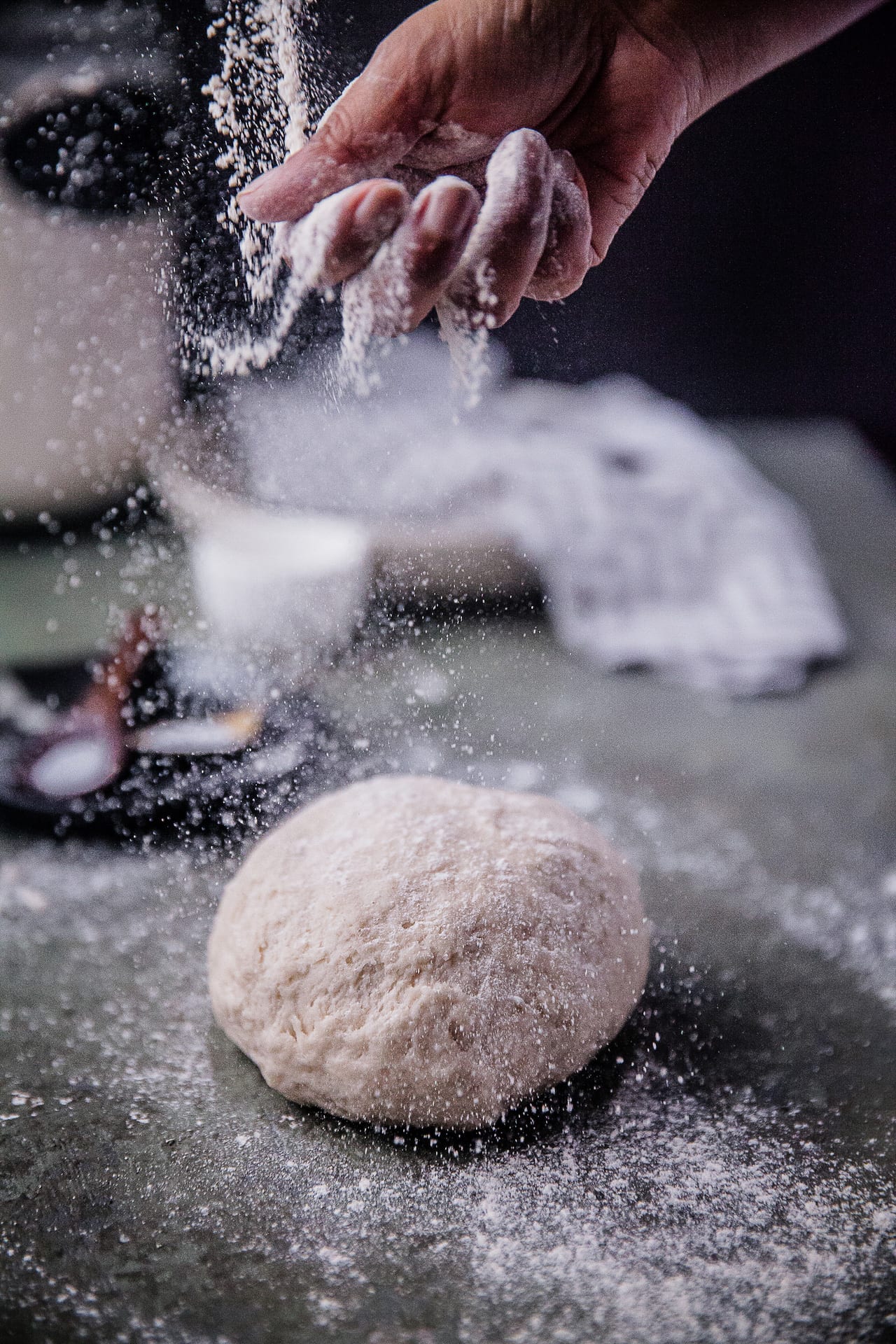 Dusting Flour Food Photography | Sifting Flour For Bengali Luchi | Poori | Deep Fried Indian Flatbread #indian #bread #deepfried #poori #luchi #breakfast #recipe #foodphotography | Playful Cooking