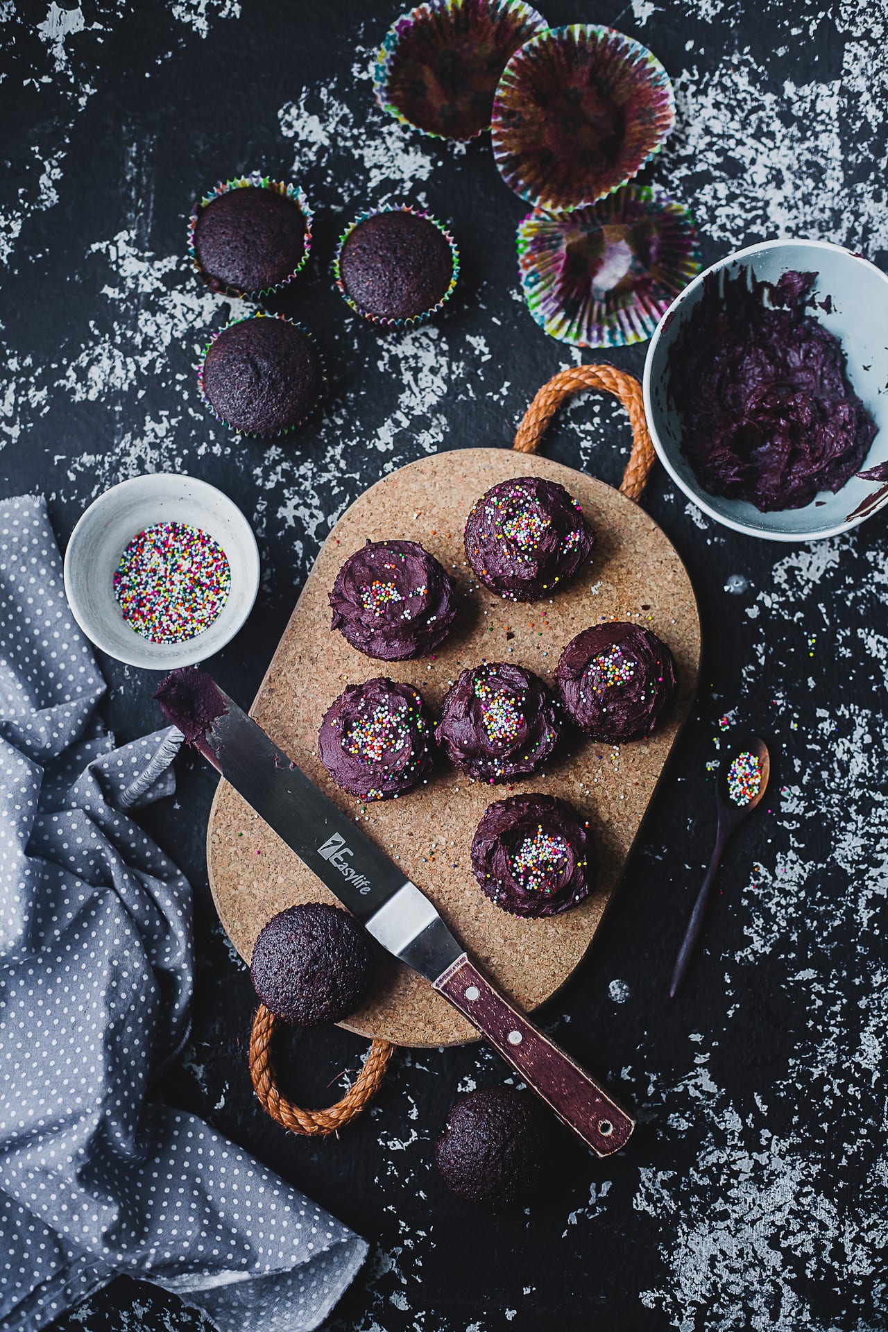 Olive Oil Chocolate Cupcakes   ONE BOWL   Playful Cooking - 5