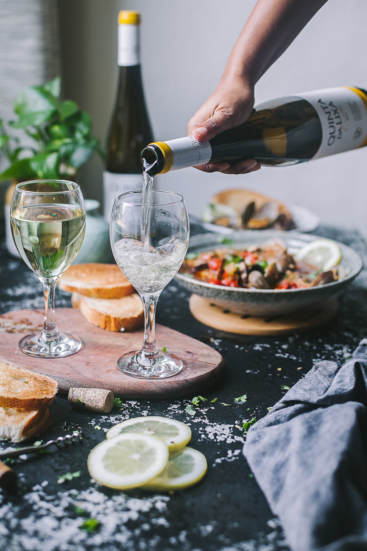 Portuguese spiced clams | Playful Cooking #foodphotography #wine #foodphotography #seafood #clams