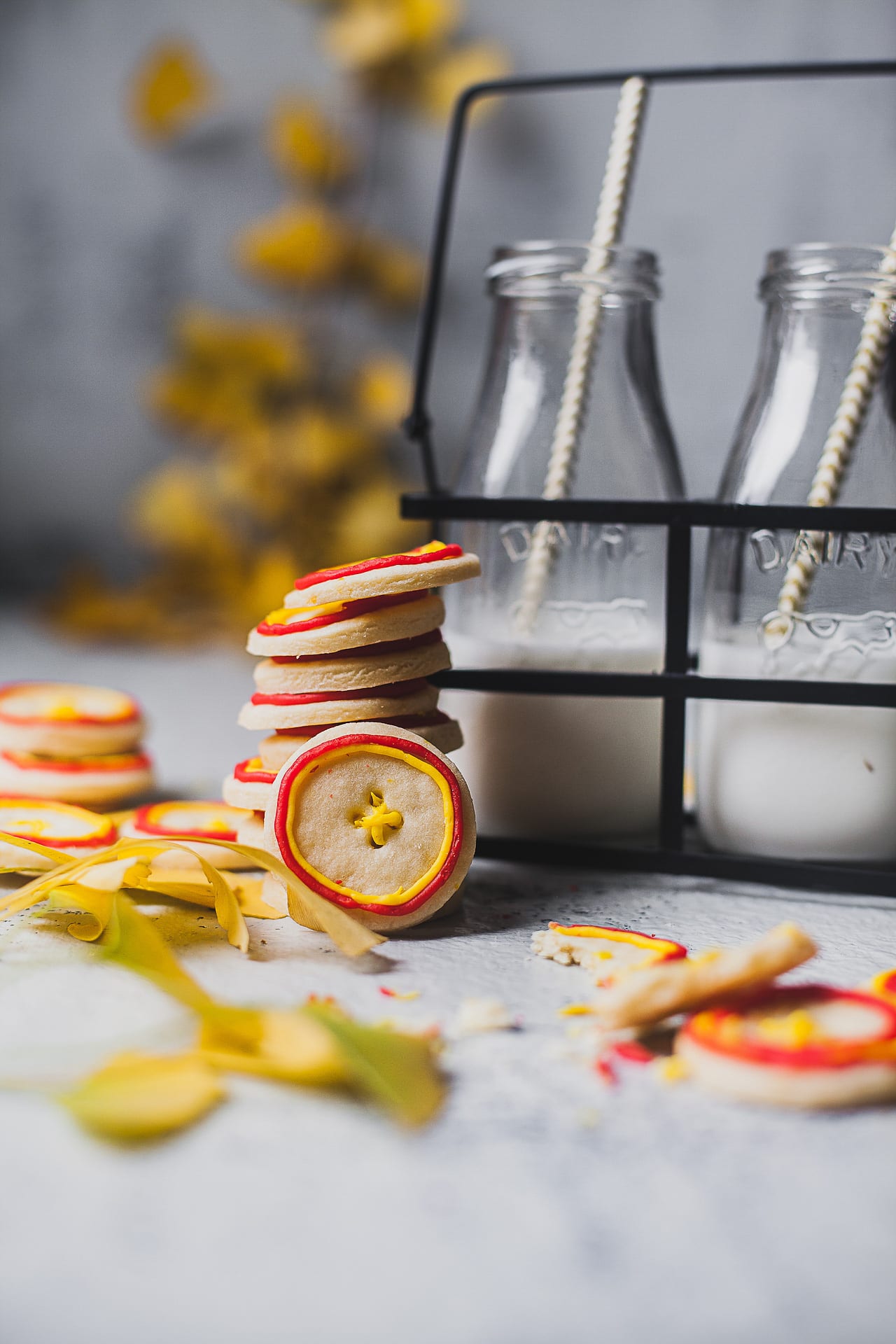 Button, Star & Leaf Cut Out Sugar Cookies | Playful Cooking #sugarcookies #cookies #foodphotography