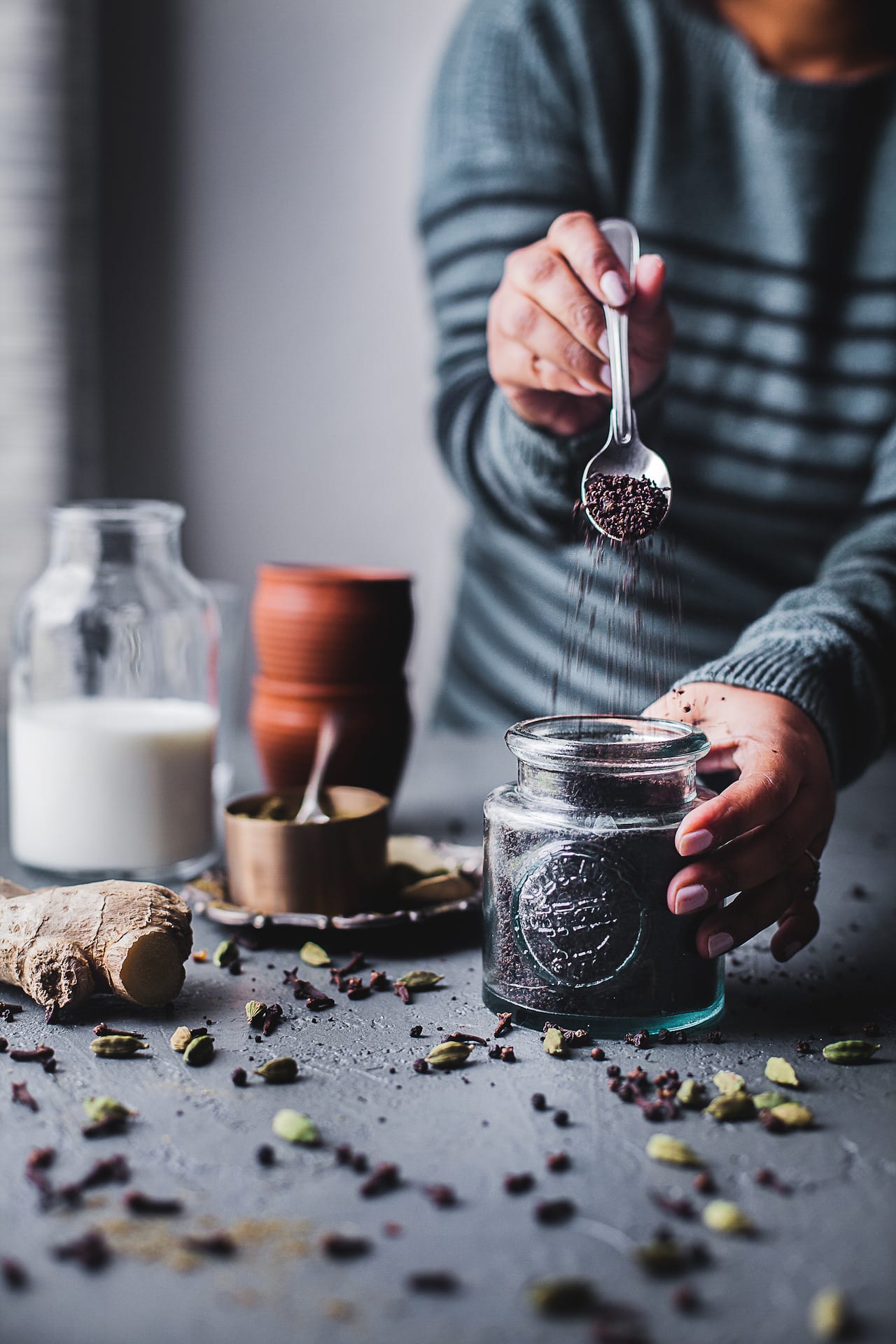 Indian Masala Chai (Spiced Milk Tea) | Playful Cooking #tea #foodphotography #masalachai #chai #latter #indian