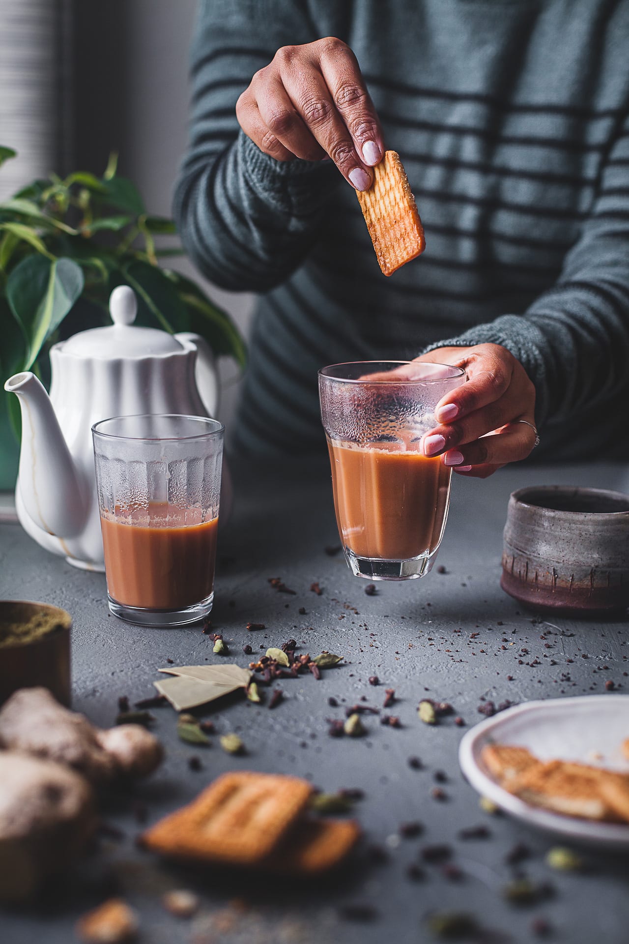 Indian Masala Chai (Spiced Milk Tea) - Piping Pot Curry