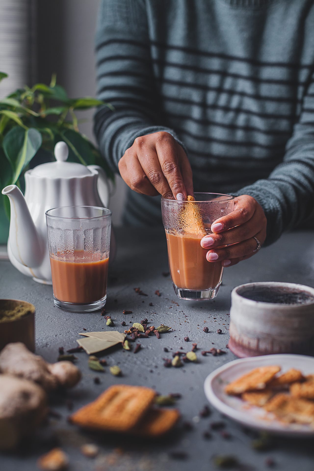 Indian Masala Chai (Spiced Milk Tea) | Playful Cooking #tea #foodphotography #masalachai #chai #latter #indian