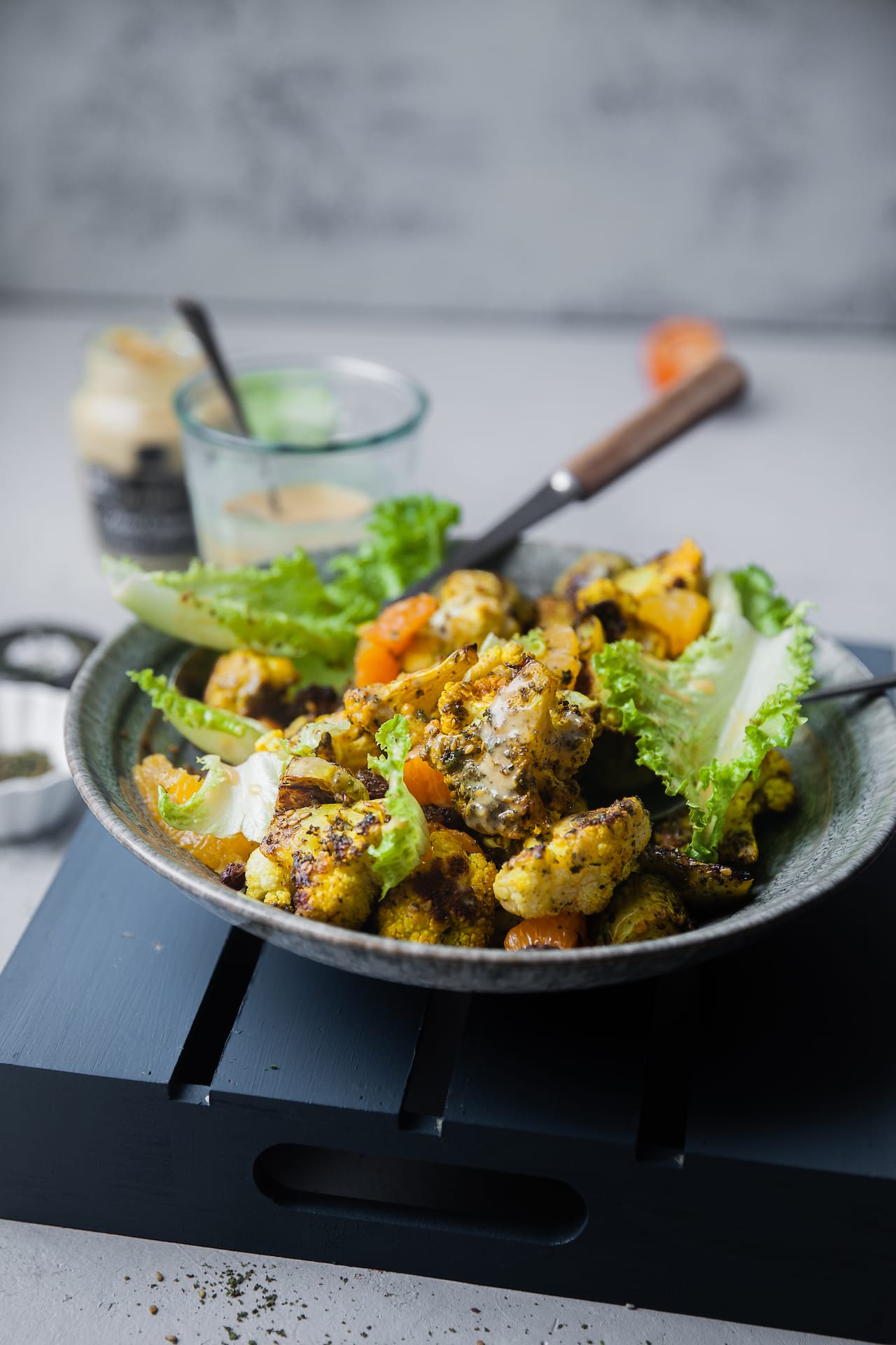 Zaatar Roasted Cauliflower Brussels Sprouts Playful Cooking