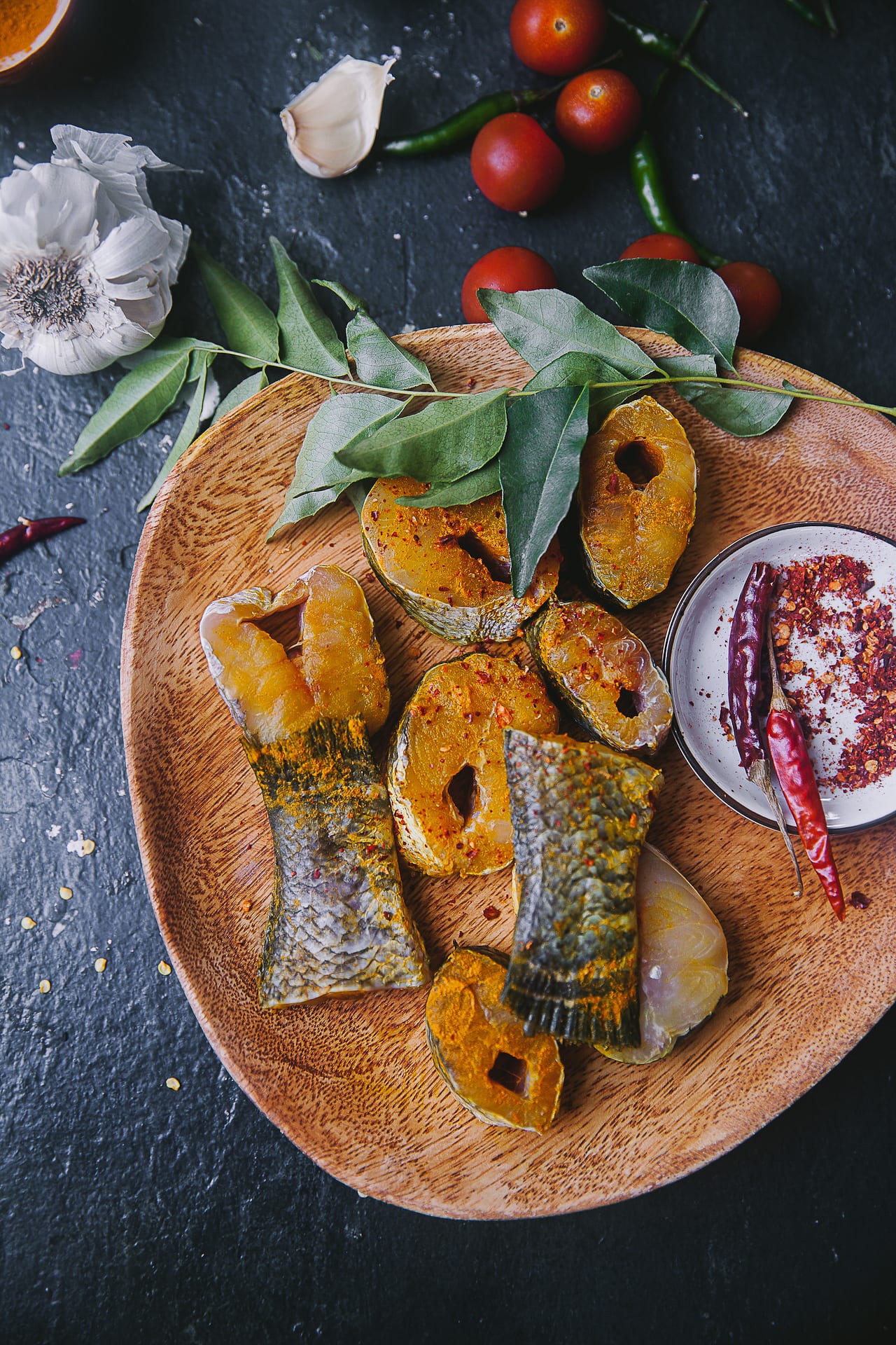 Fish Curry in the Making, inspired by South Indian style curry with coconut milk #playfulcooking #fishcurry #indianfood #seafoodcurry #foodphotography #foodstyling