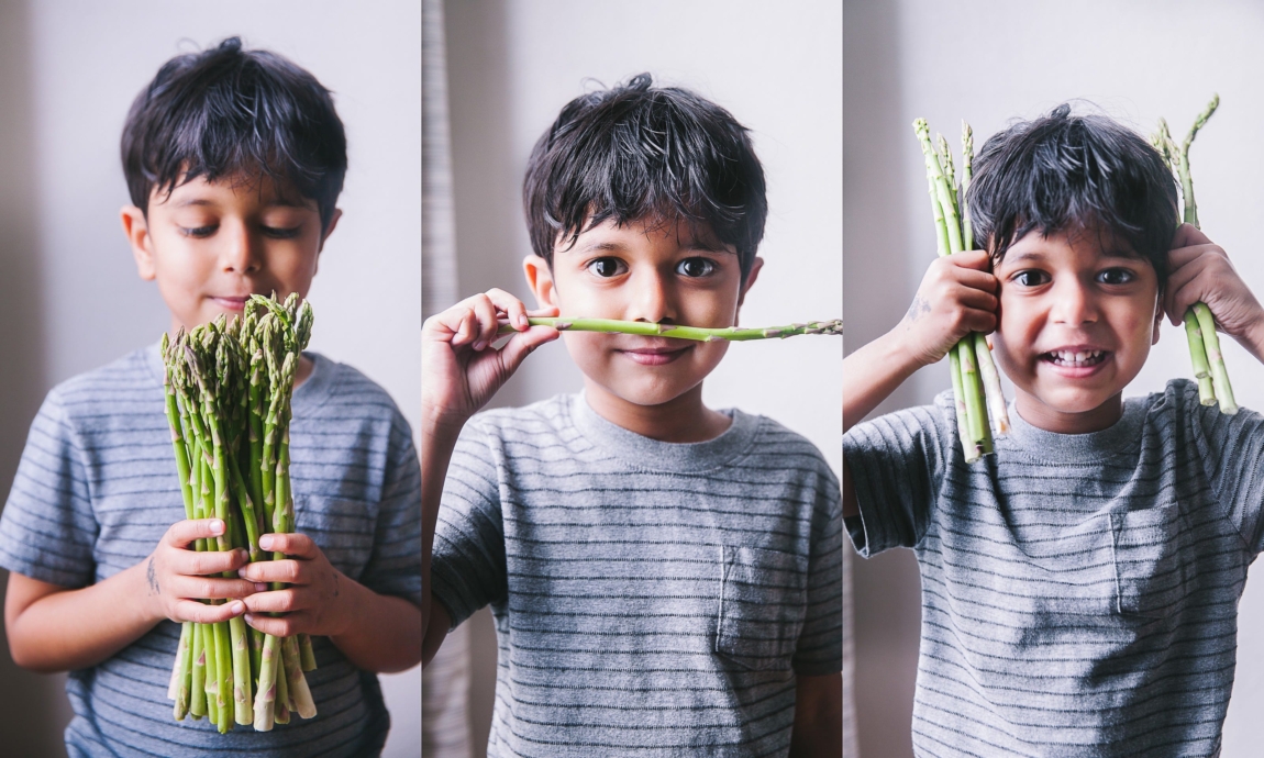 Kankana Saxena Photography #foodphotography #kidphotography #eatgreens #asparagus #photography