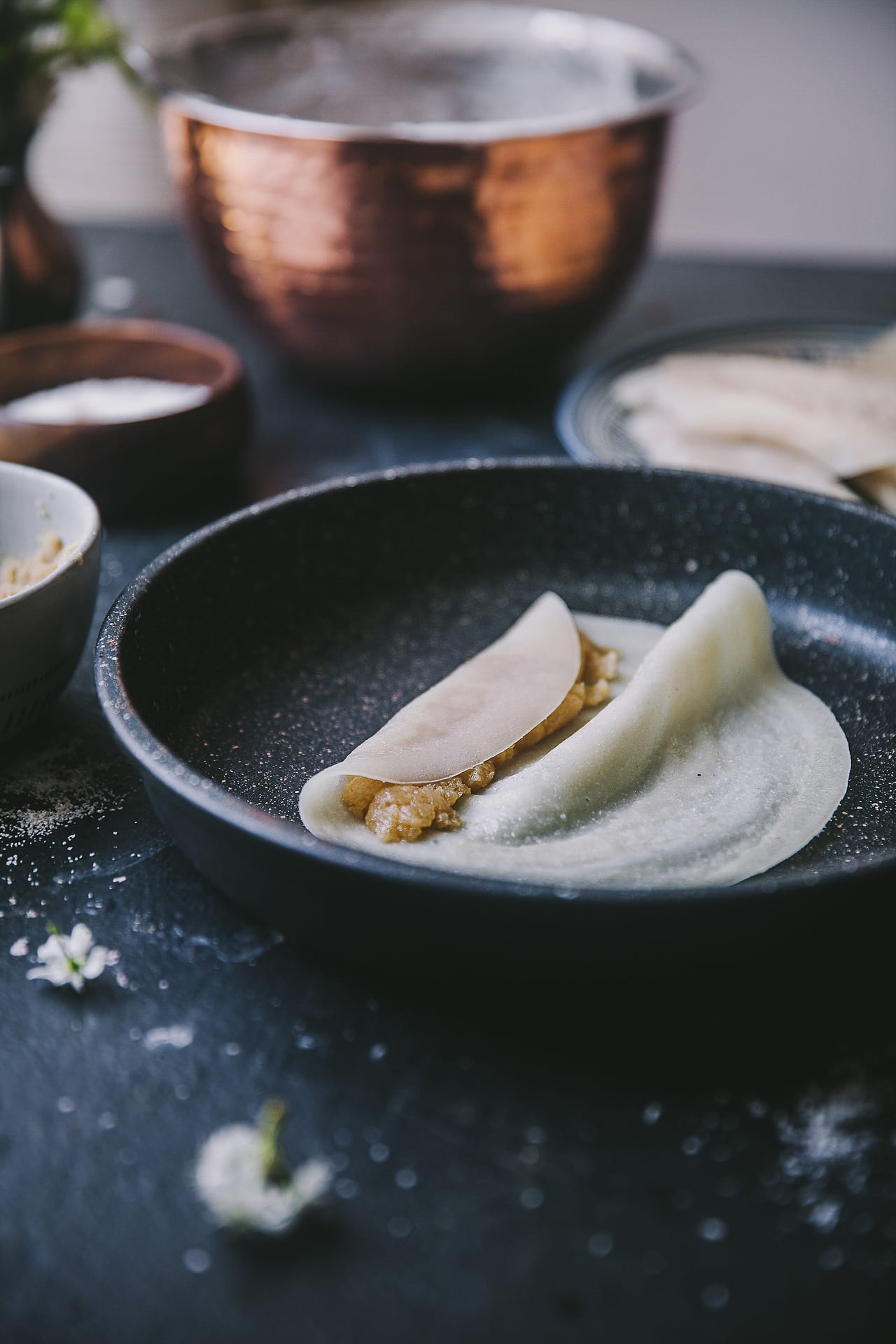 Patishapta (Eggless Crepe with Coconut Jaggery Filling) #bengali #dessert #patishapta #crepe #indianfood #foodphotography