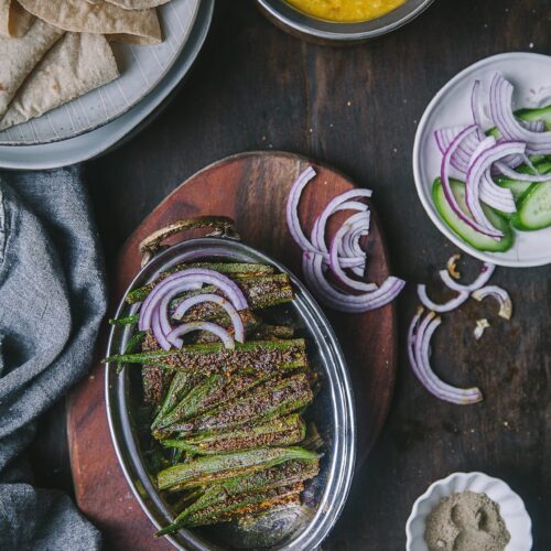 Bharwa Masala Bhindi (Spice Stuffed Okra) | Playful Cooking #okra #bhindi #playfulcooking #foodphtography