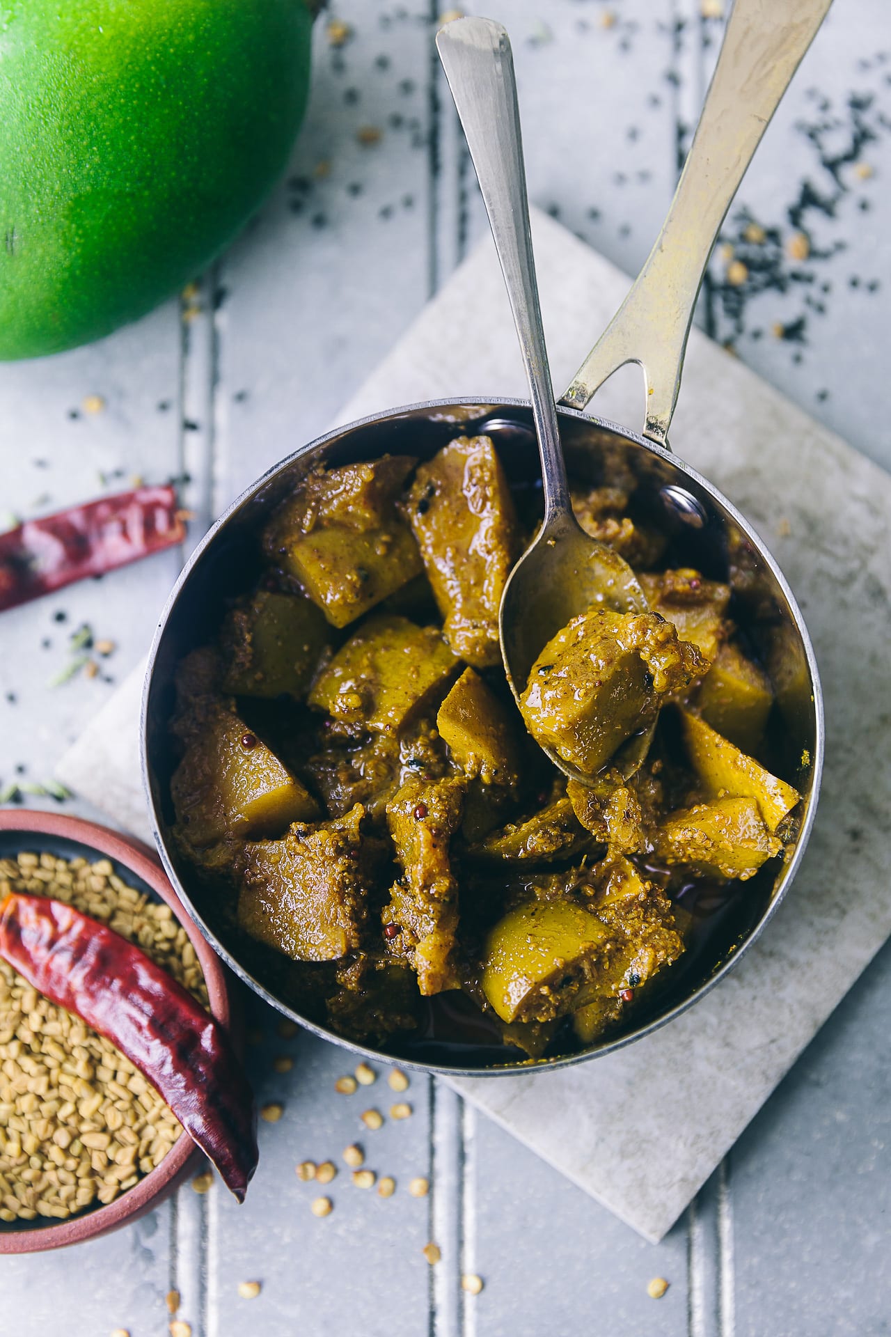 Spiced Mango Pickle (Aam Ka Achaar) | Playful Cooking #playfulcooking #achaar #mango #pickle #foodphotography #indianfood #photography