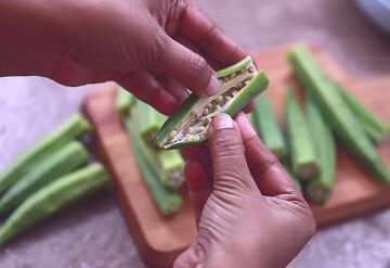 bharwa masala bhindi step 01