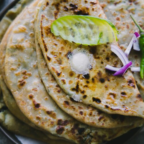 aloo palak paratha 02