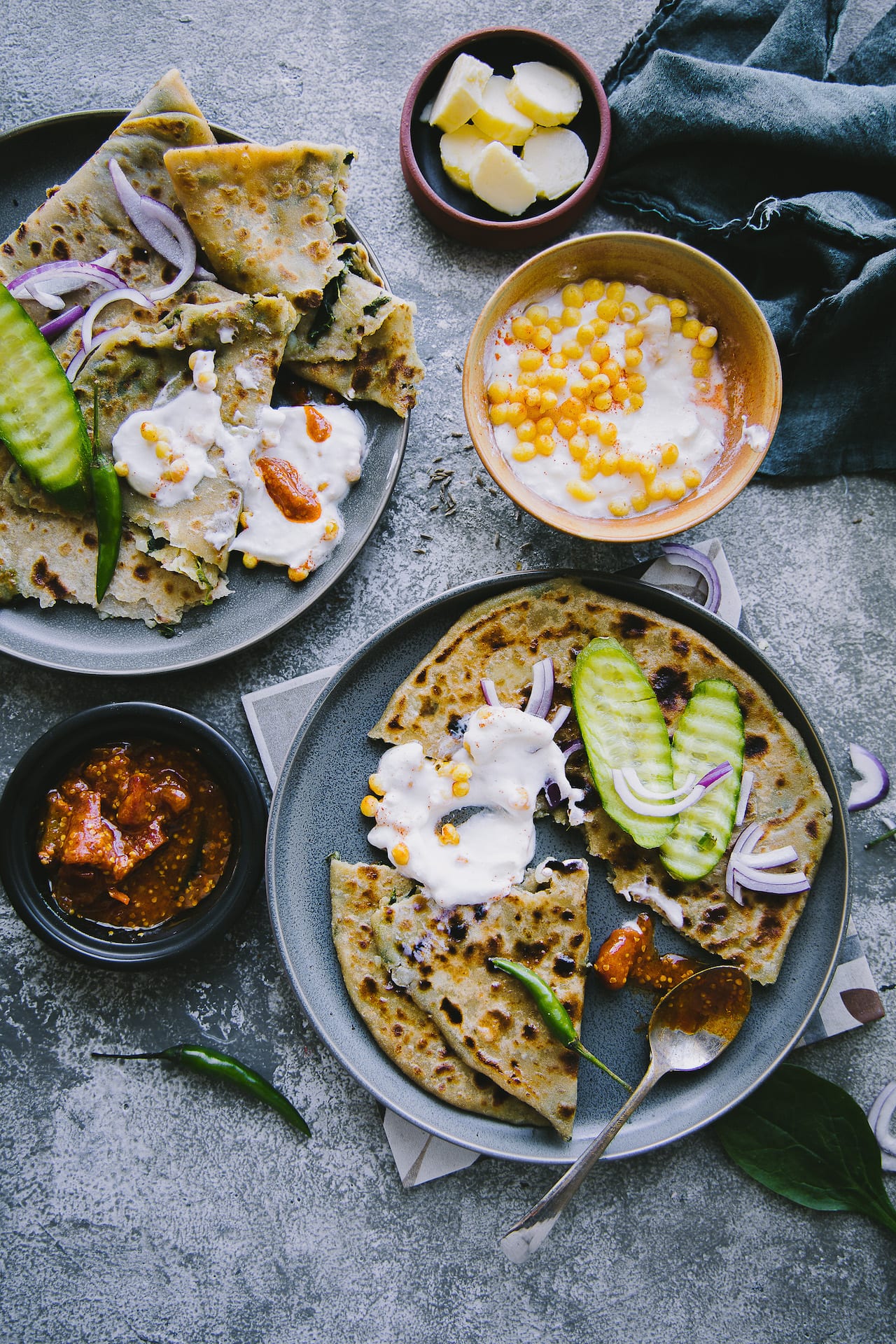 Aloo Palak Paratha | Playful Cooking #paratha #potato #bread #foodphotography #indianfood #photography