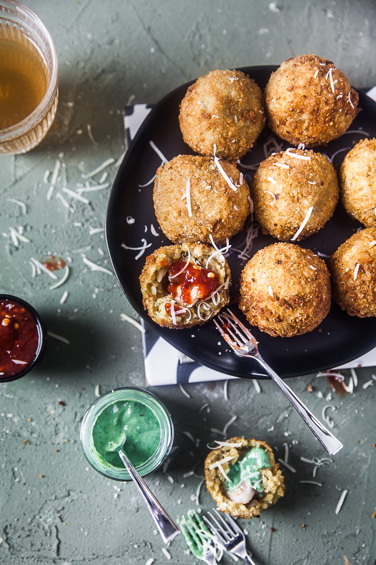 Easy appetizers | Playful Cooking #arboriorice #foodphotography #risotto #risottoballs