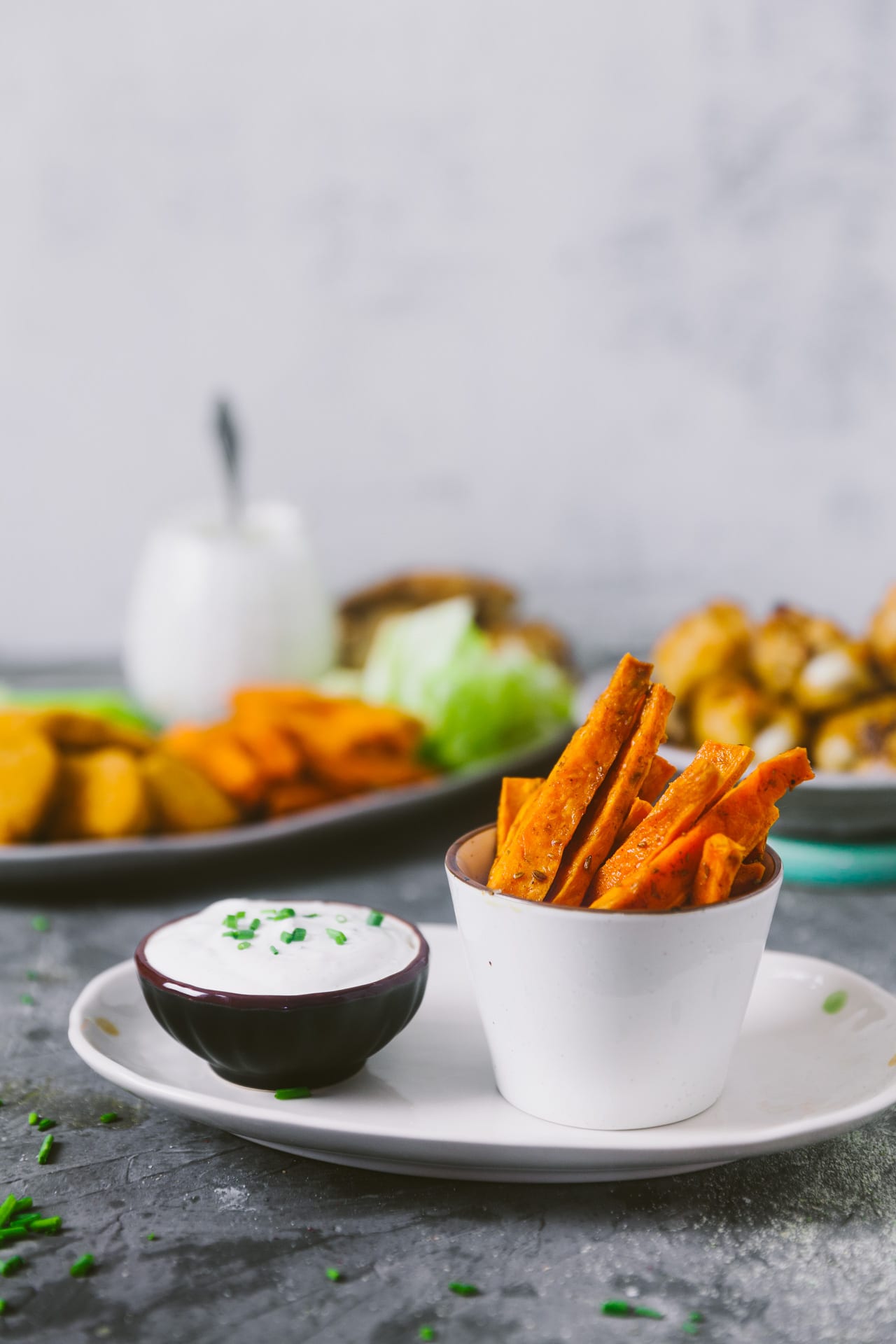 Sweet Potato | #ranch #hiddenvalley #restaurantstyle #foodphotography