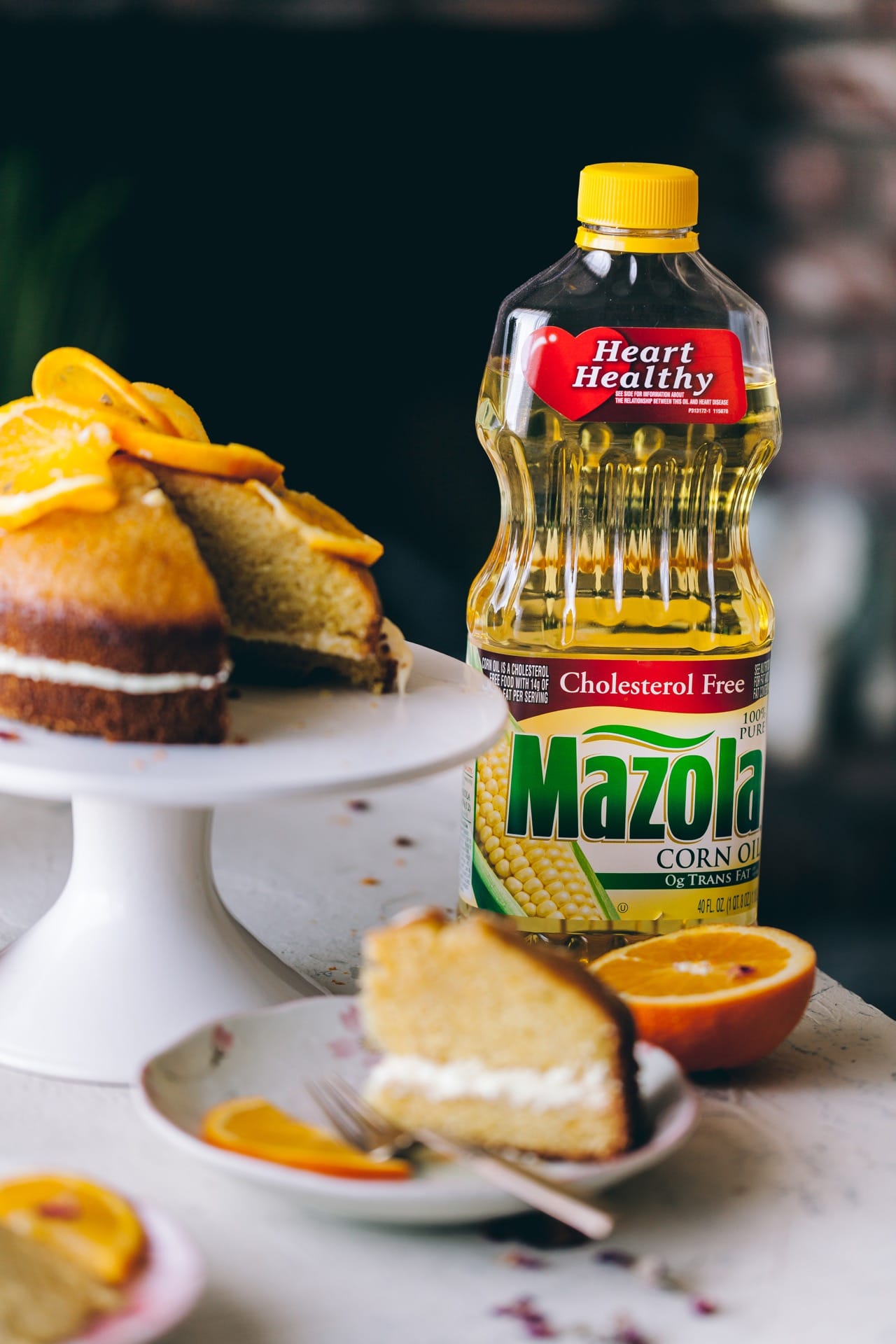 Mazola corn oil | Playful Cooking #cake #orangecake #cornmealcake #foodphotography This shop has been compensated by Collective Bias, Inc. and its advertiser. All opinions are mine alone. #MazolaHeartHealth #CollectiveBias