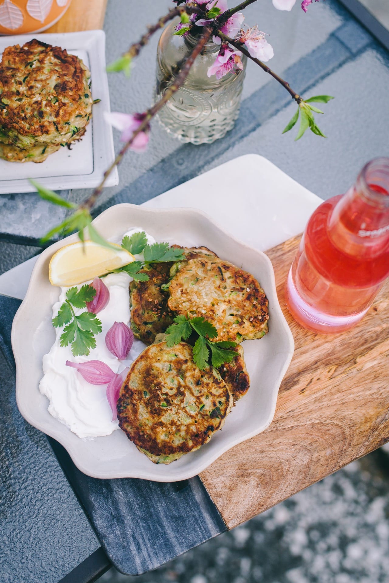 Zucchini Fritters | Playful Cooking #zucchini #fritters #snack #healthy #vegetarian 