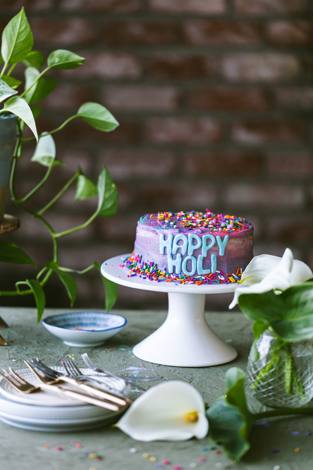 Happy Holi Cake | playful cooking #cake #rainbowcake #6inchcake