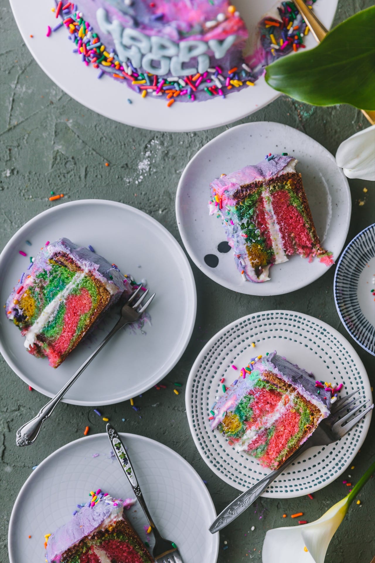Rainbow Cake | playful cooking #cake #rainbowcake #6inchcake