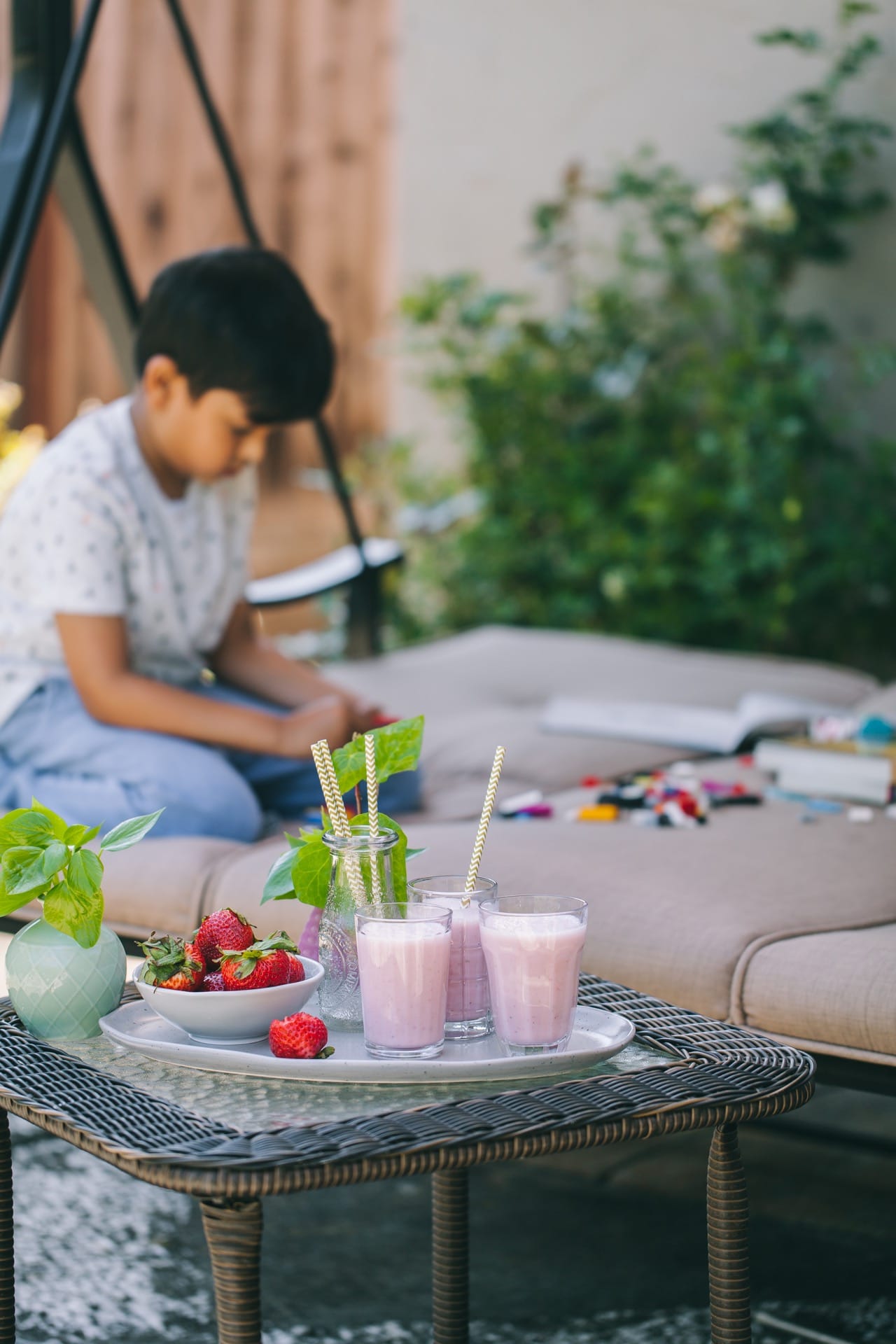 strawberry lassi - Immune boosting drinks | Playful Cooking #strawberry #lassi #drinks #beverage #yogurt #healthy