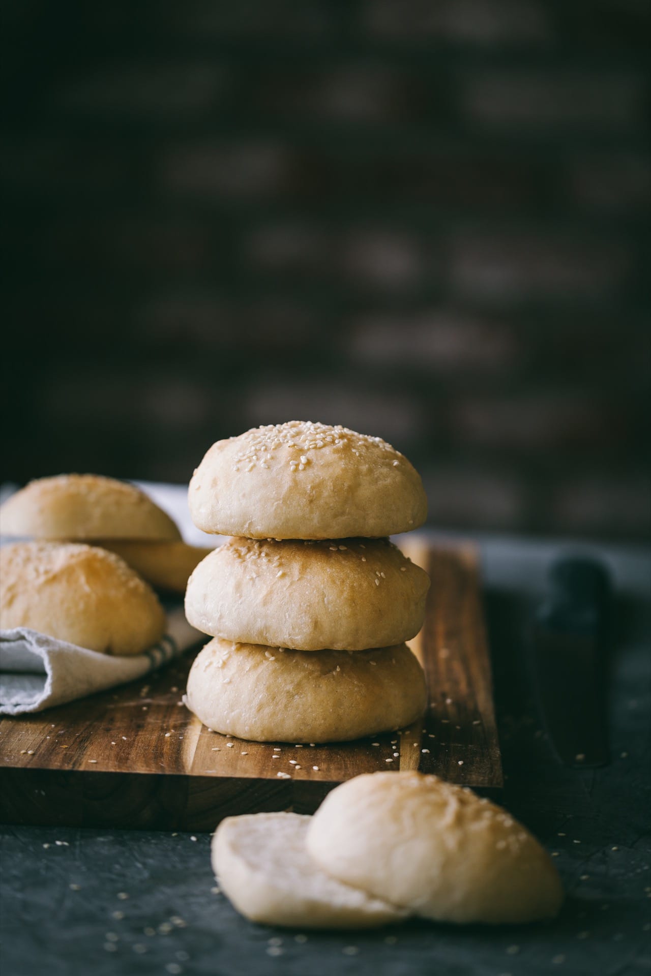 Softest Burger Buns EGGLESS ! #burgerbuns #eggless #softbuns #bread 