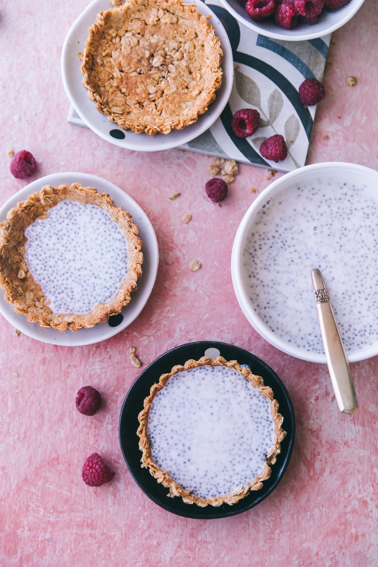 Breakfast tart #granola #chiapudding #breakfast #foodphotography