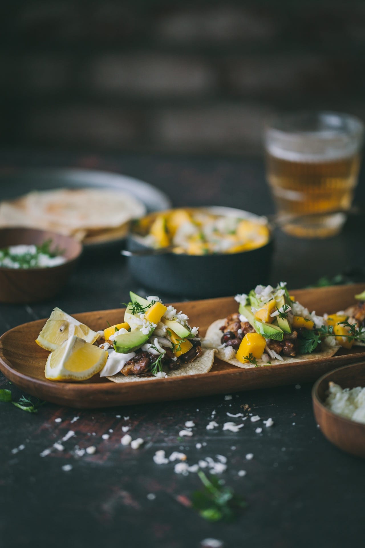 Chicken Tostadas | food photography @playfulcooking #tostadas #chickentostadas #foodphotography #easymeal #mexicanfood