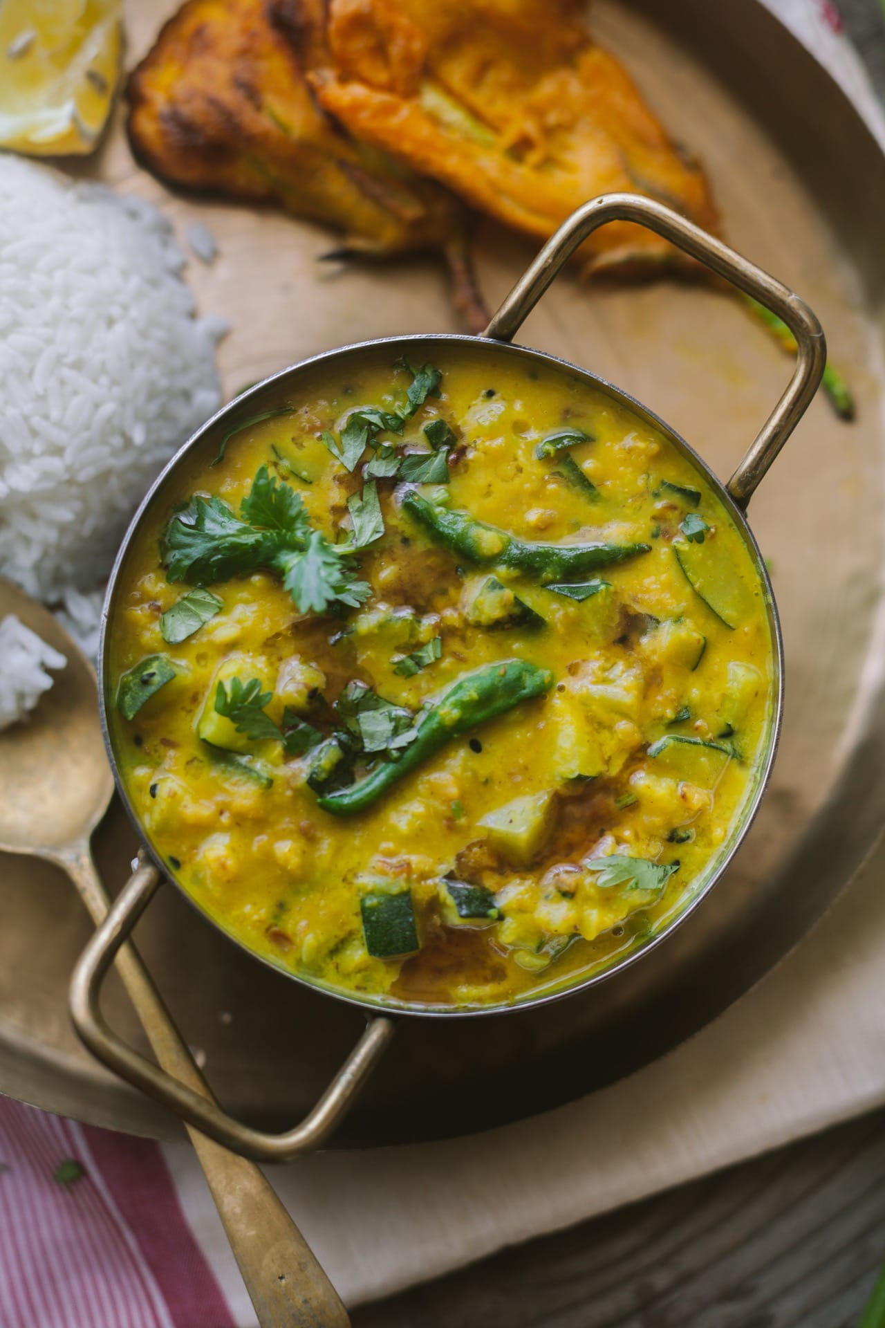 Zucchini Moong Dal #lentil #dal #moongdal #easymeal #indianmeal #foodphotography