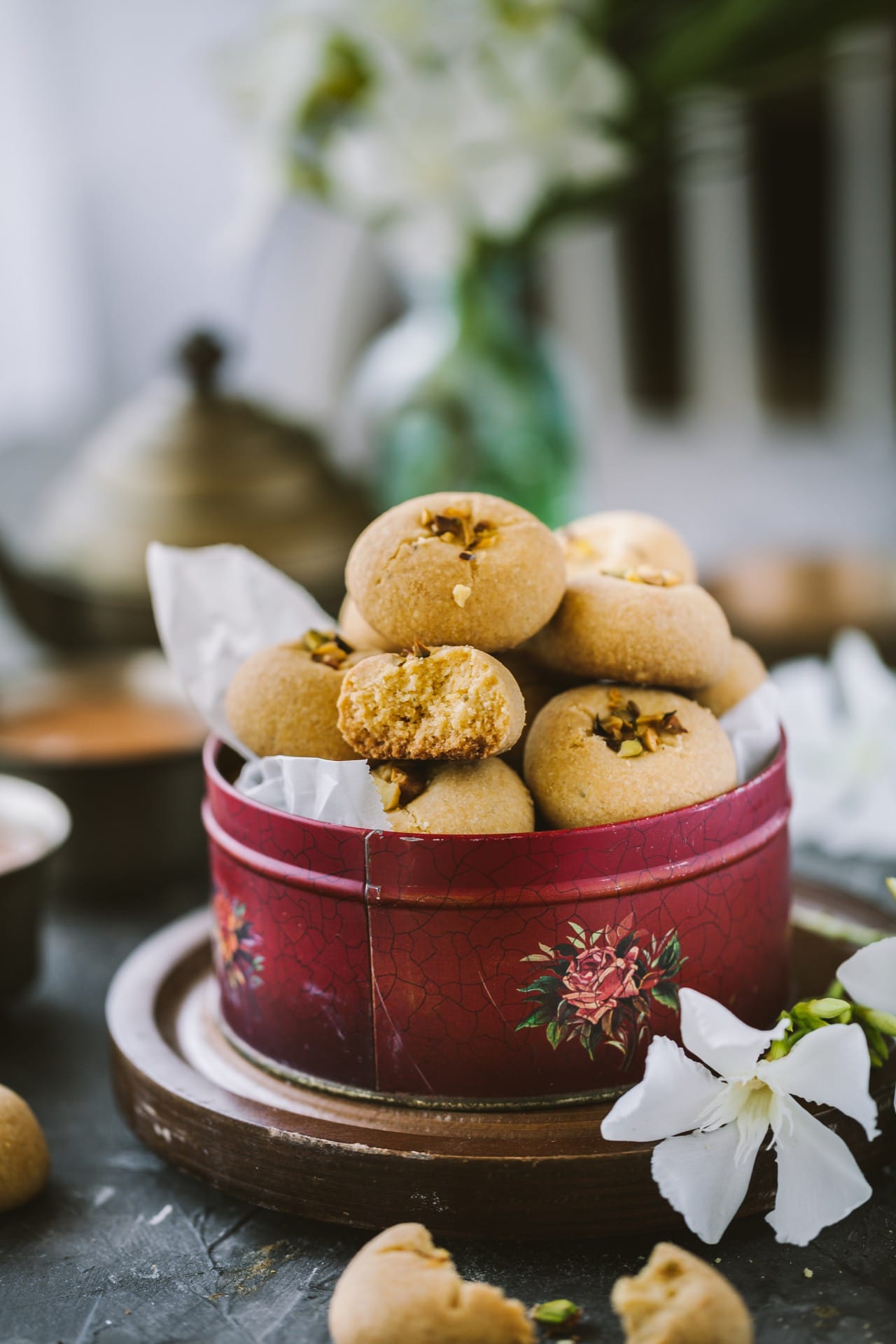 Nankhatai - Eggless Shortbread cookies