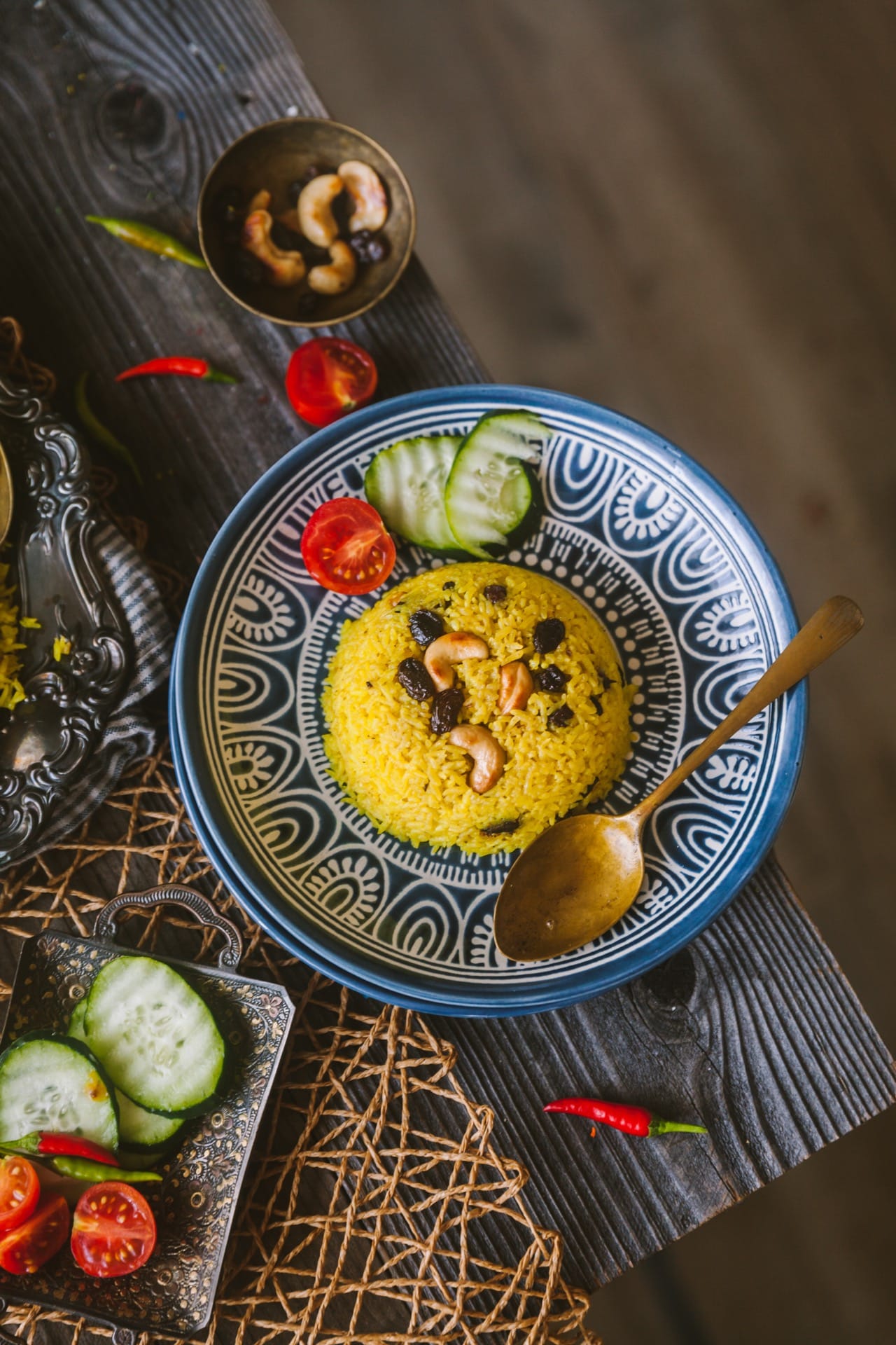 Bsanti Pulao - Bengali Mishti Pulao (Sweet Rice Pilaf)