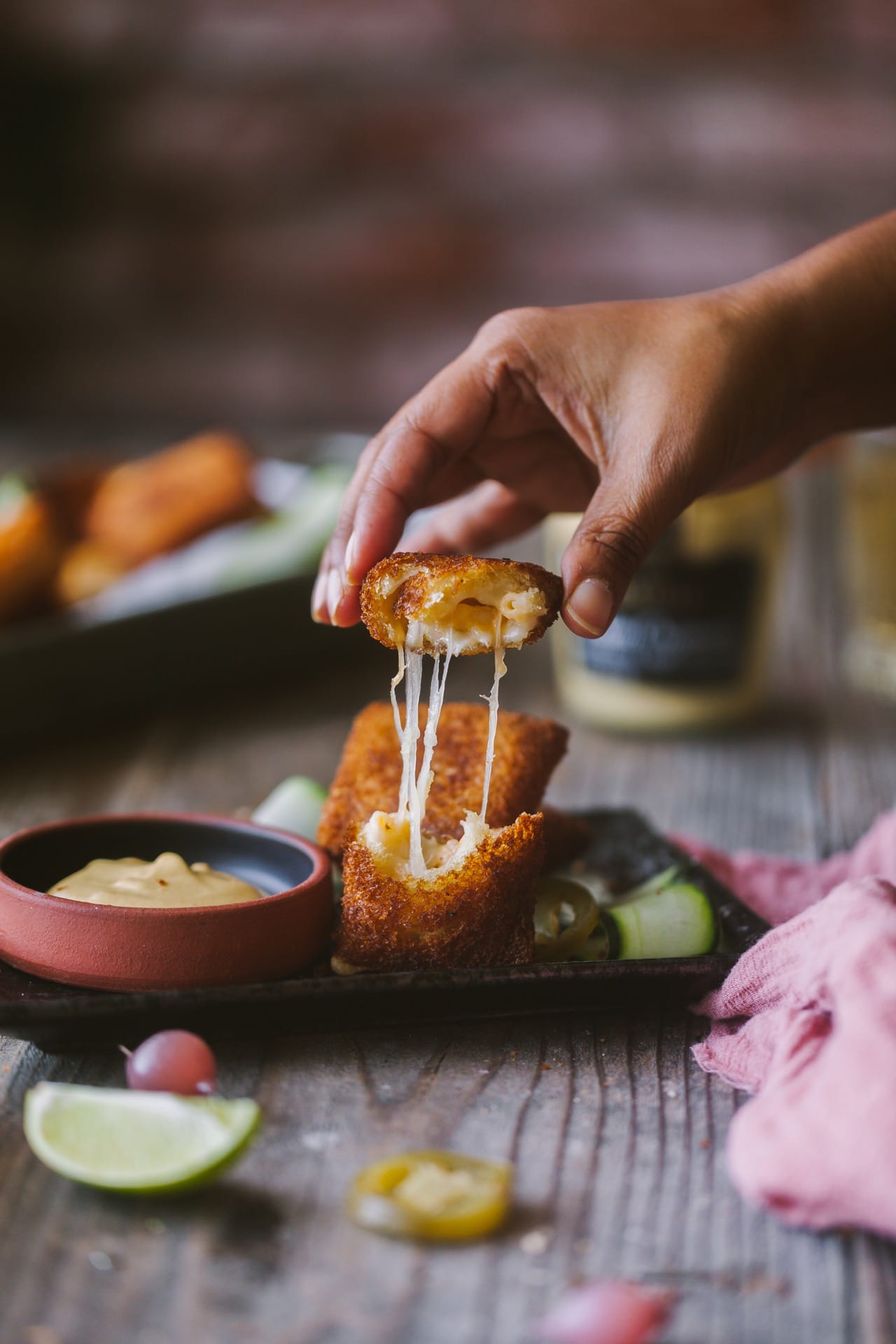 Mac and Cheese Bread Bites